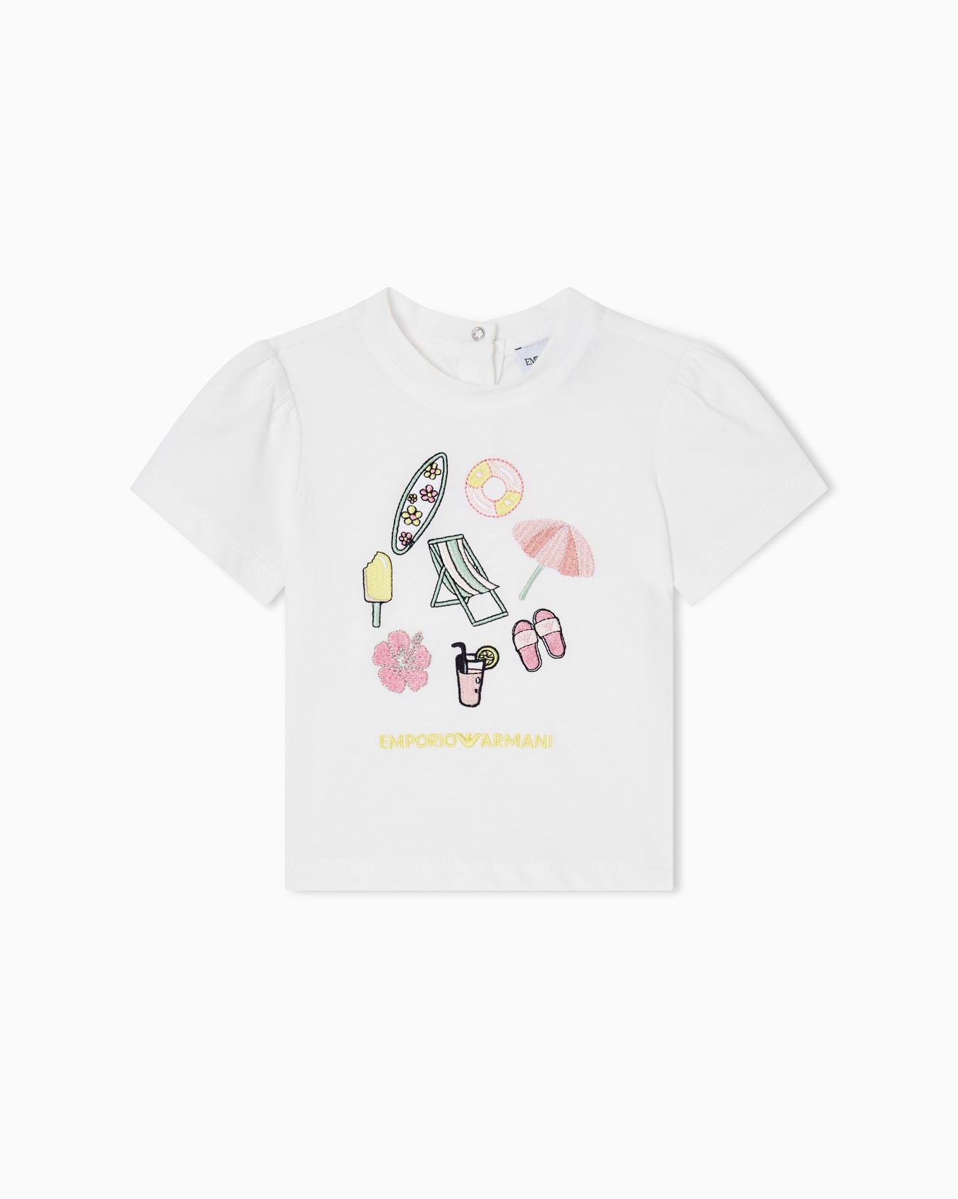 Summer print jersey T-shirt スライドする 0