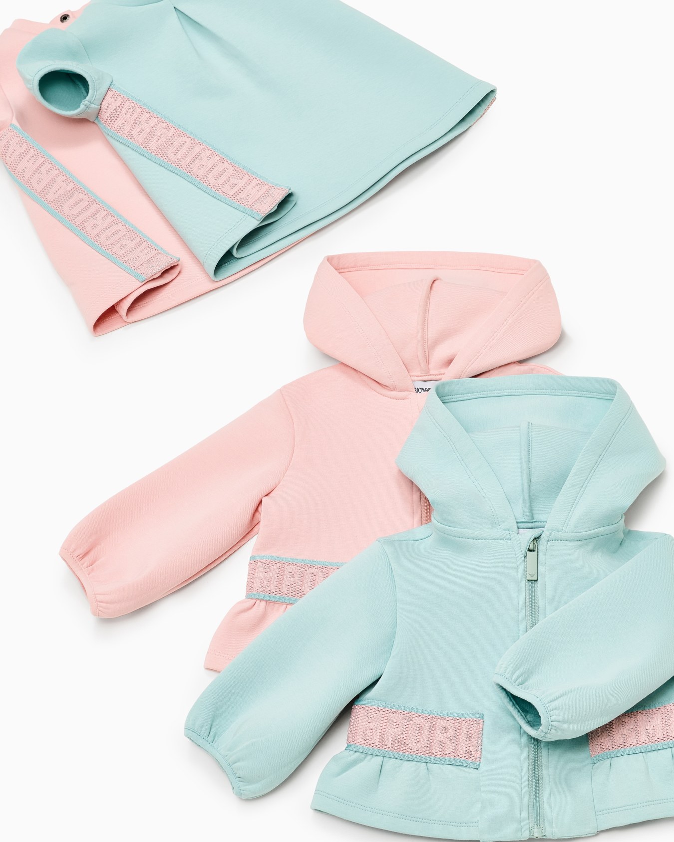 Double jersey dress with logo tape Diapositiva 3