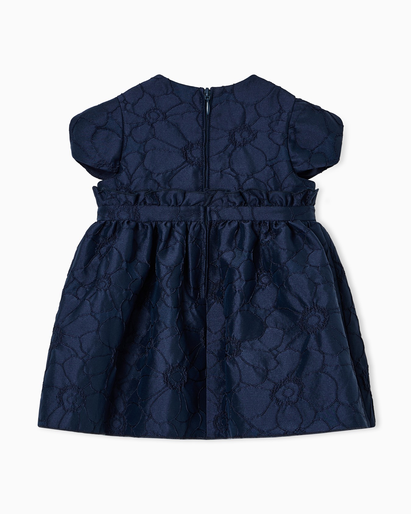 Abito in tessuto jacquard fantasia floreale Slide 2