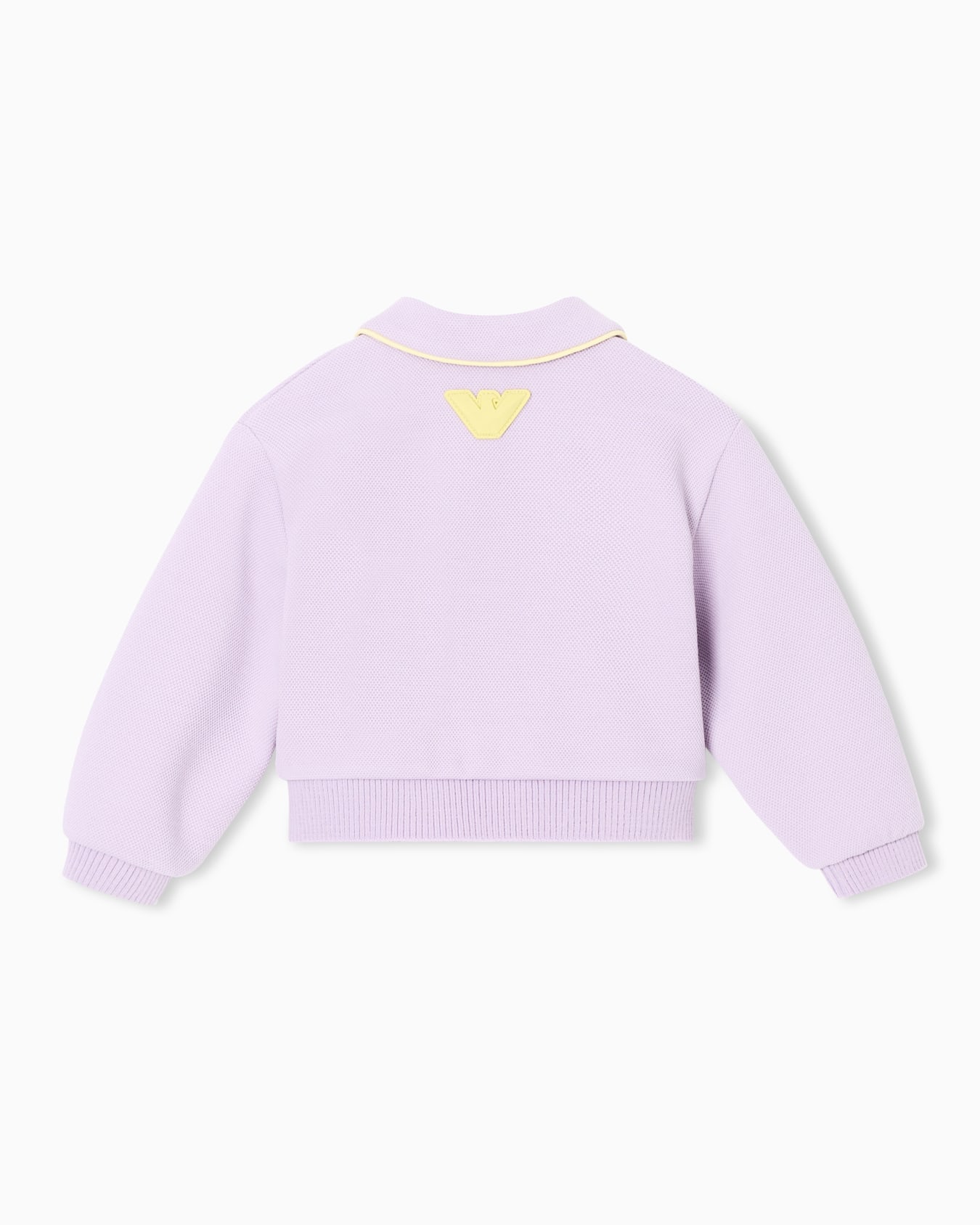 Claudine collar sweatshirt in double jersey piqué Slide 2
