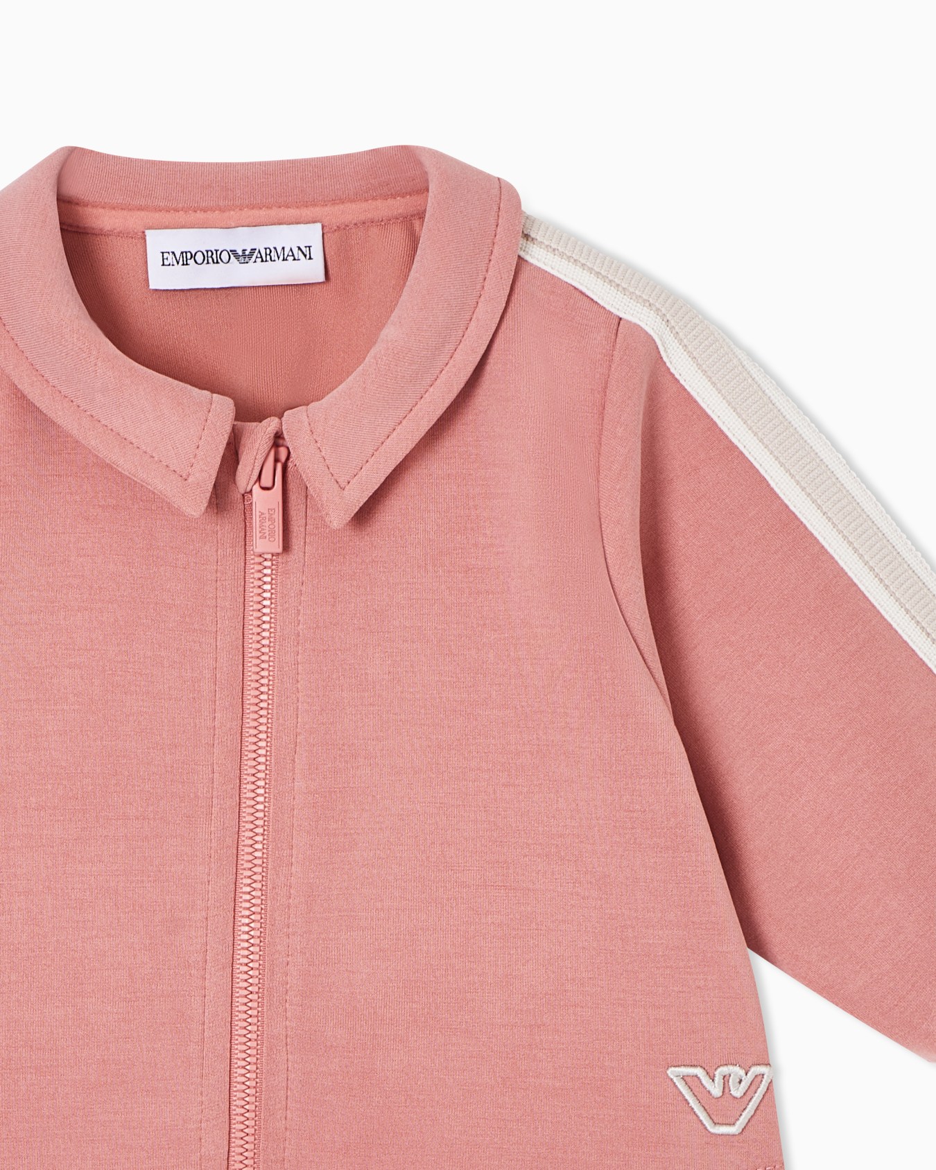 Felpa con zip in cupro Slide 1