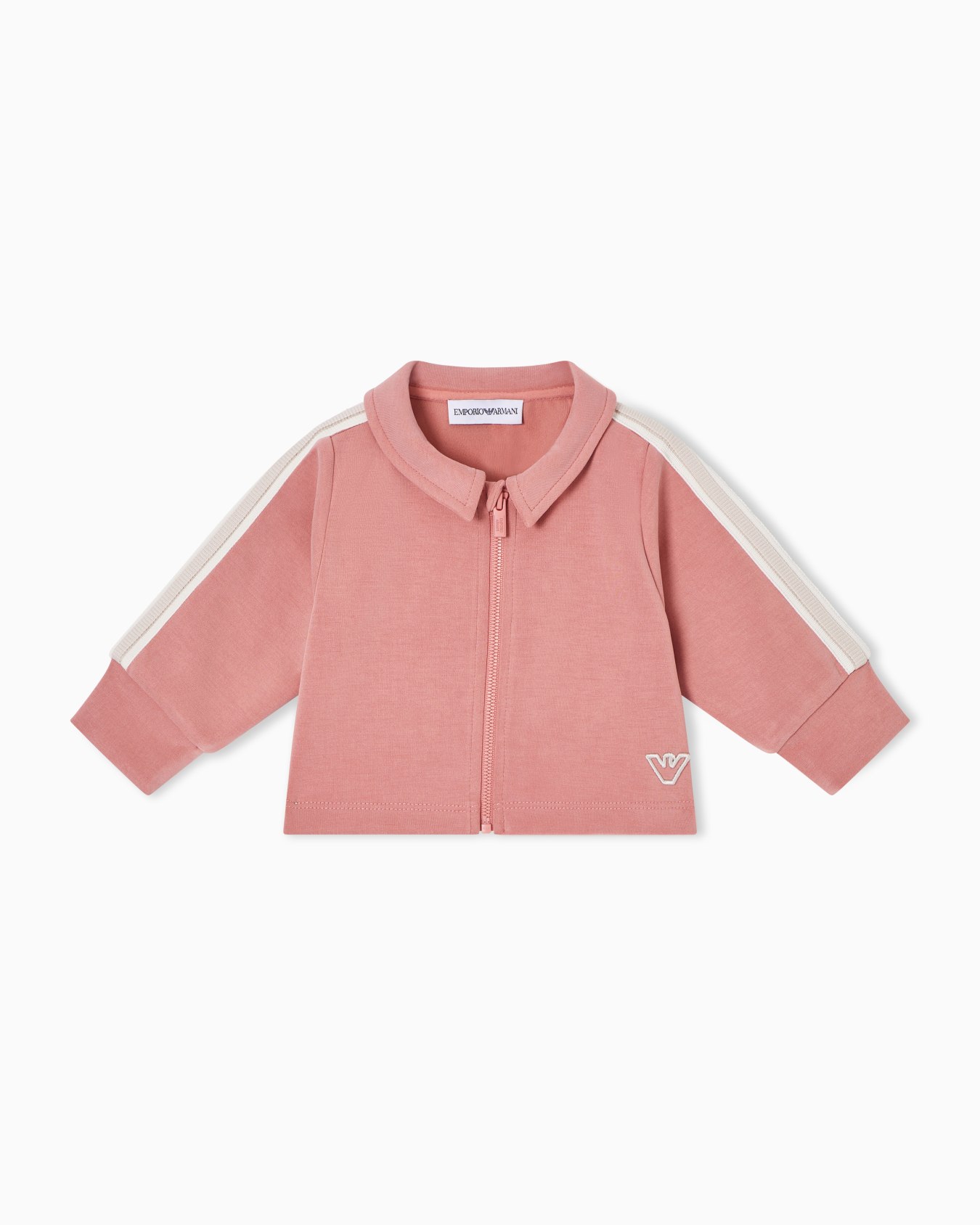 Felpa con zip in cupro Slide 0