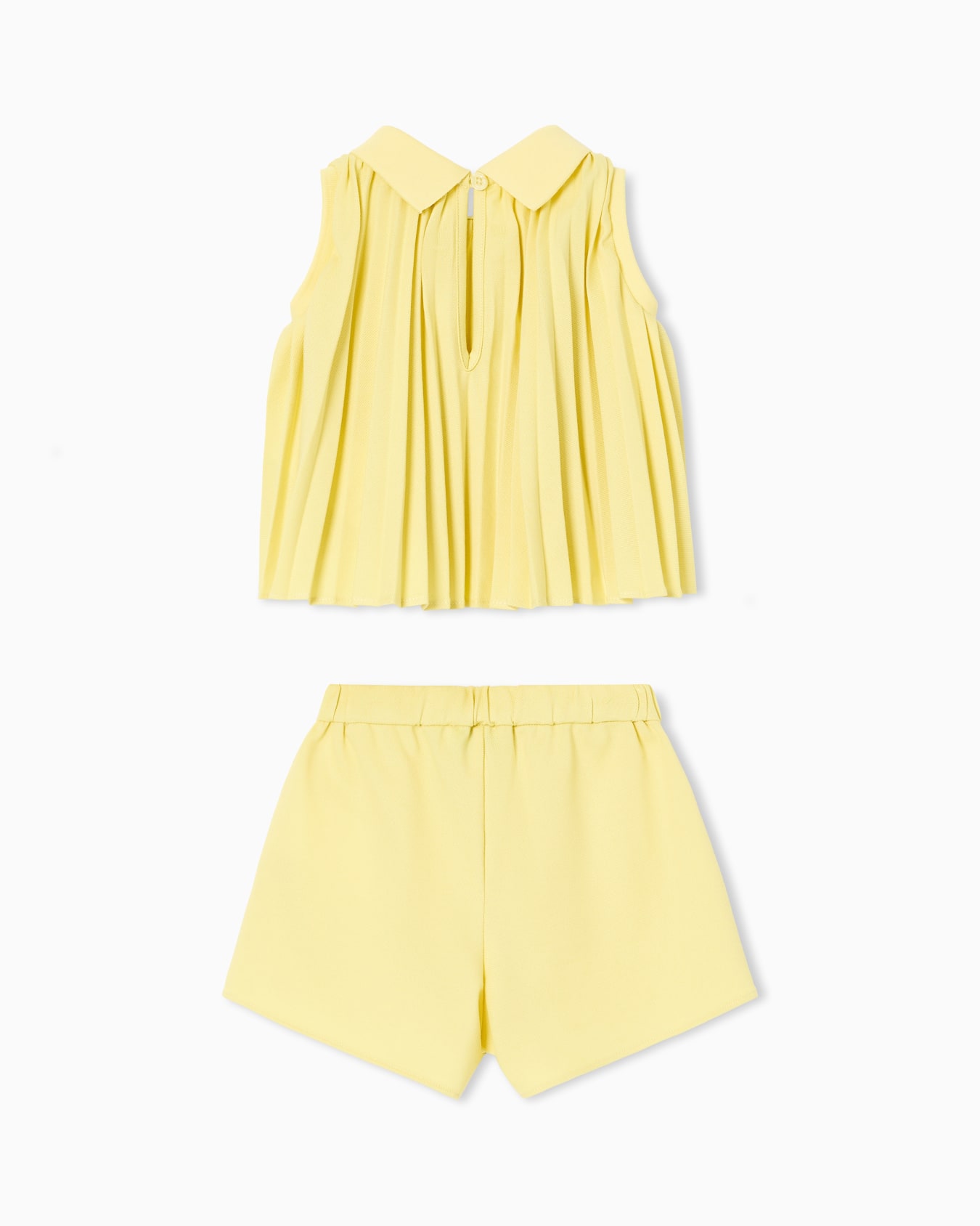 Piqué jersey top and shorts set Slide 2