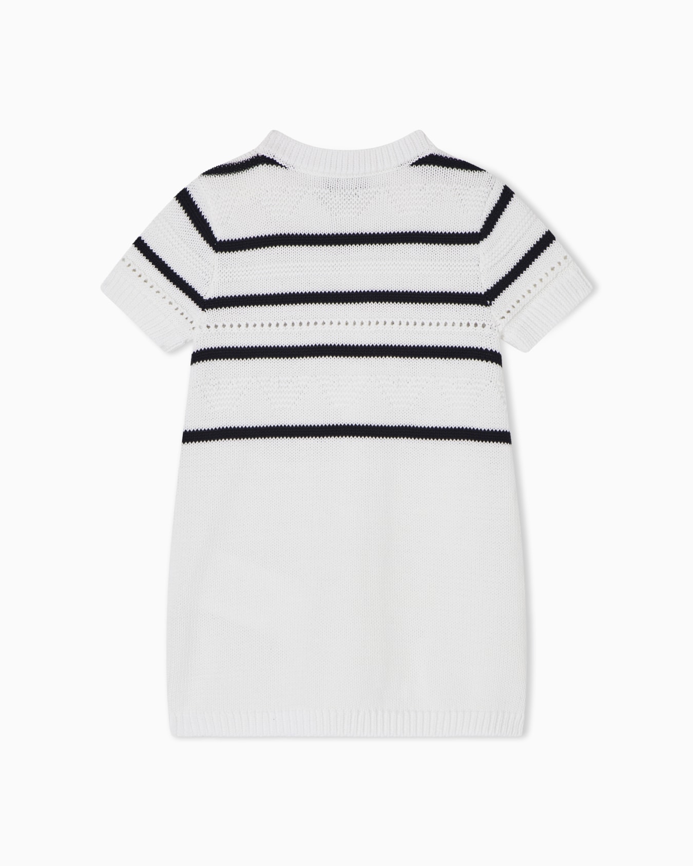 Striped dress with jacquard eagle motif Slide 2