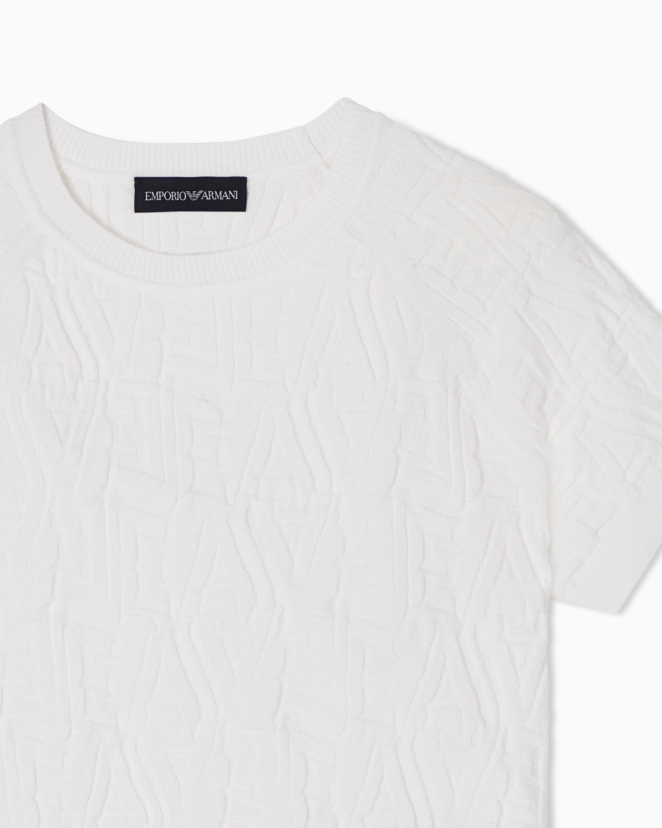 Pullover mit Allover-EA-Logointarsie Folie 1