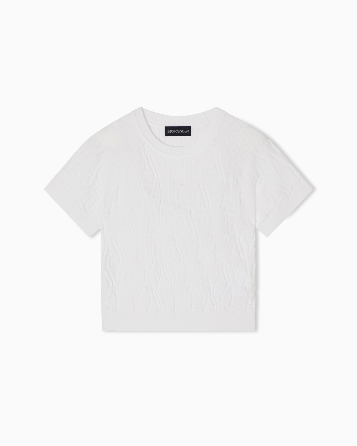 Pullover mit Allover-EA-Logointarsie Folie 0