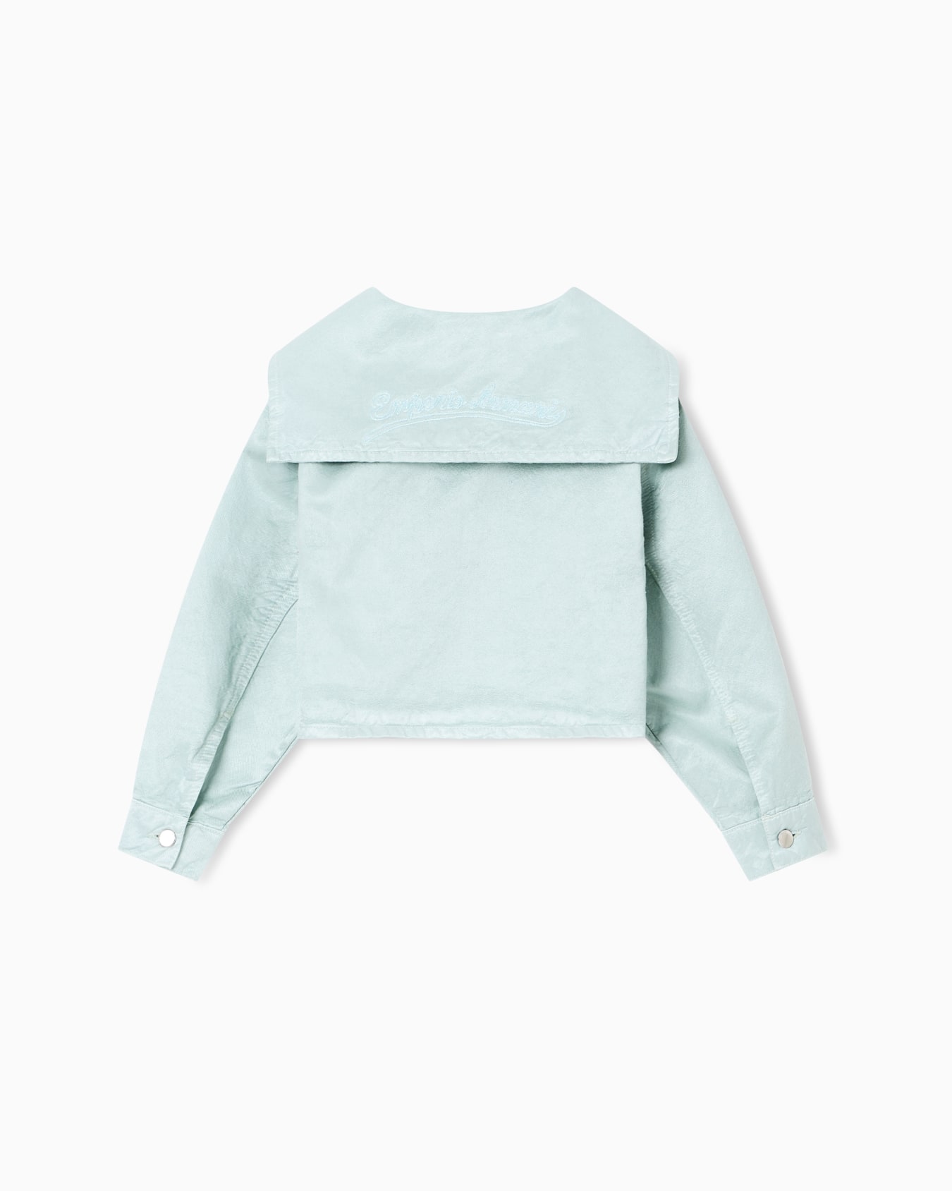 Shiny linen blend twill jacket Slide 1