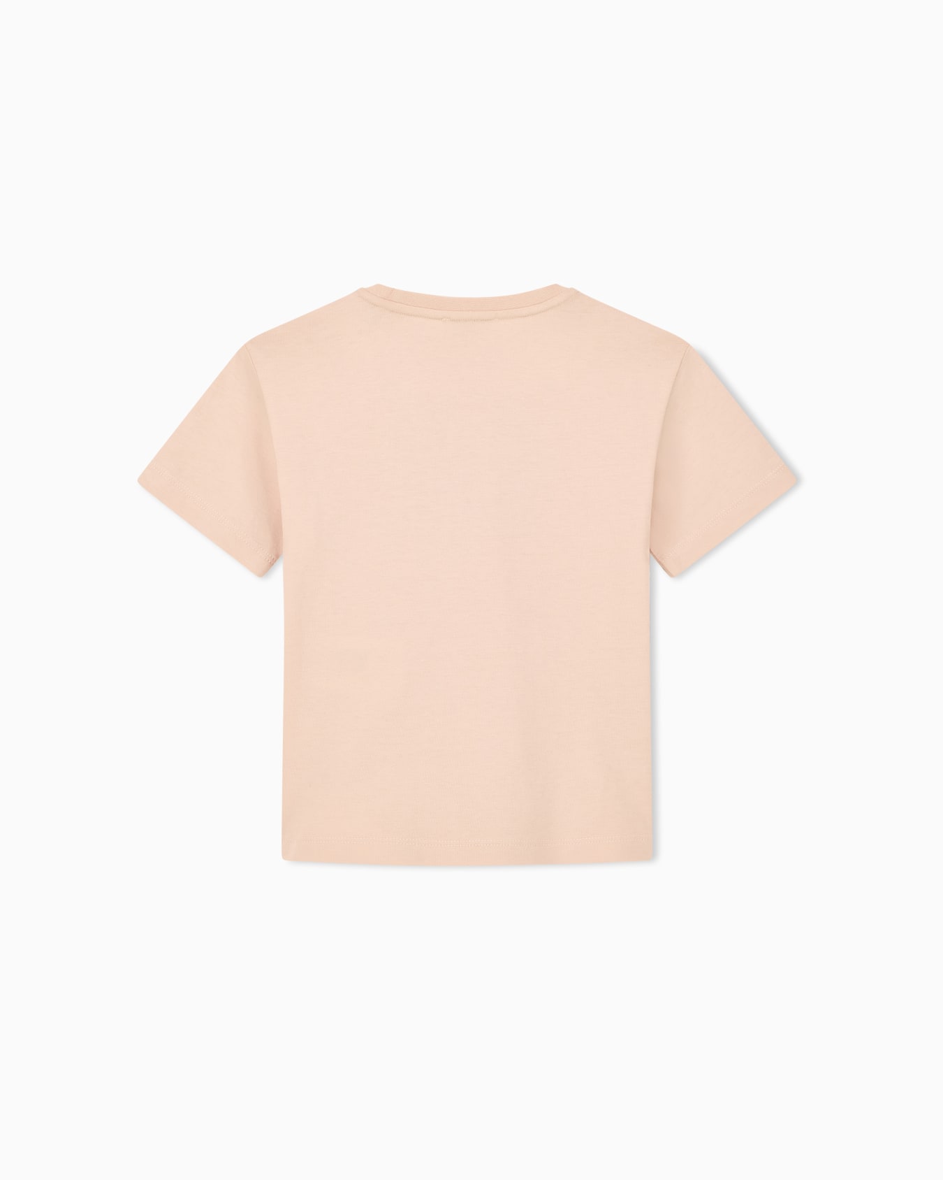 T-shirt en jersey de coton à col rond et motif floral Diapositive 2