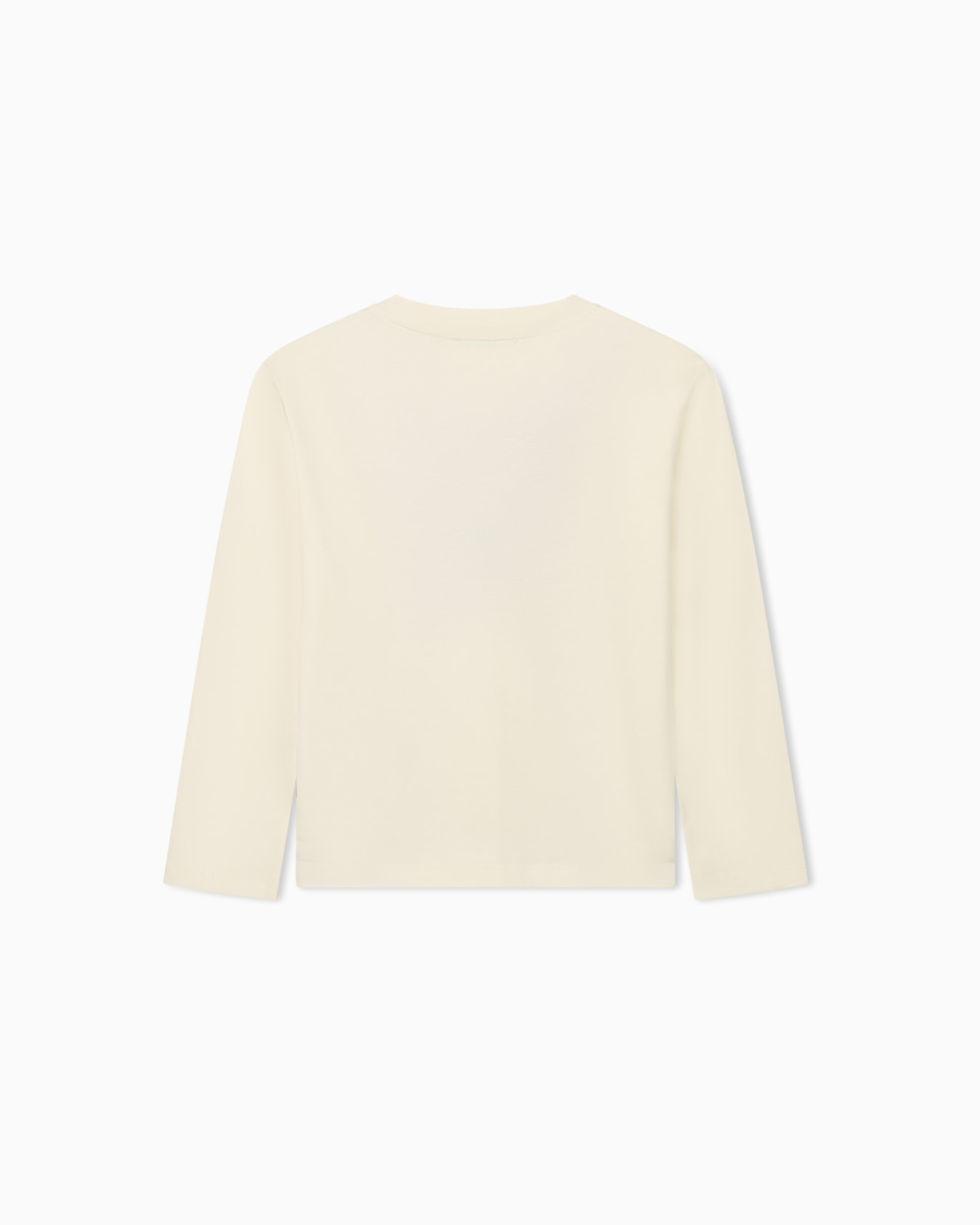 Cotton jersey crew neck T-shirt with a glittery graphic Slide 2