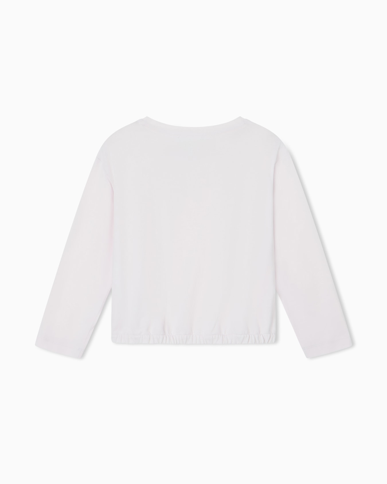 T-shirt in stretch jersey with round neckline and logo Slide 2