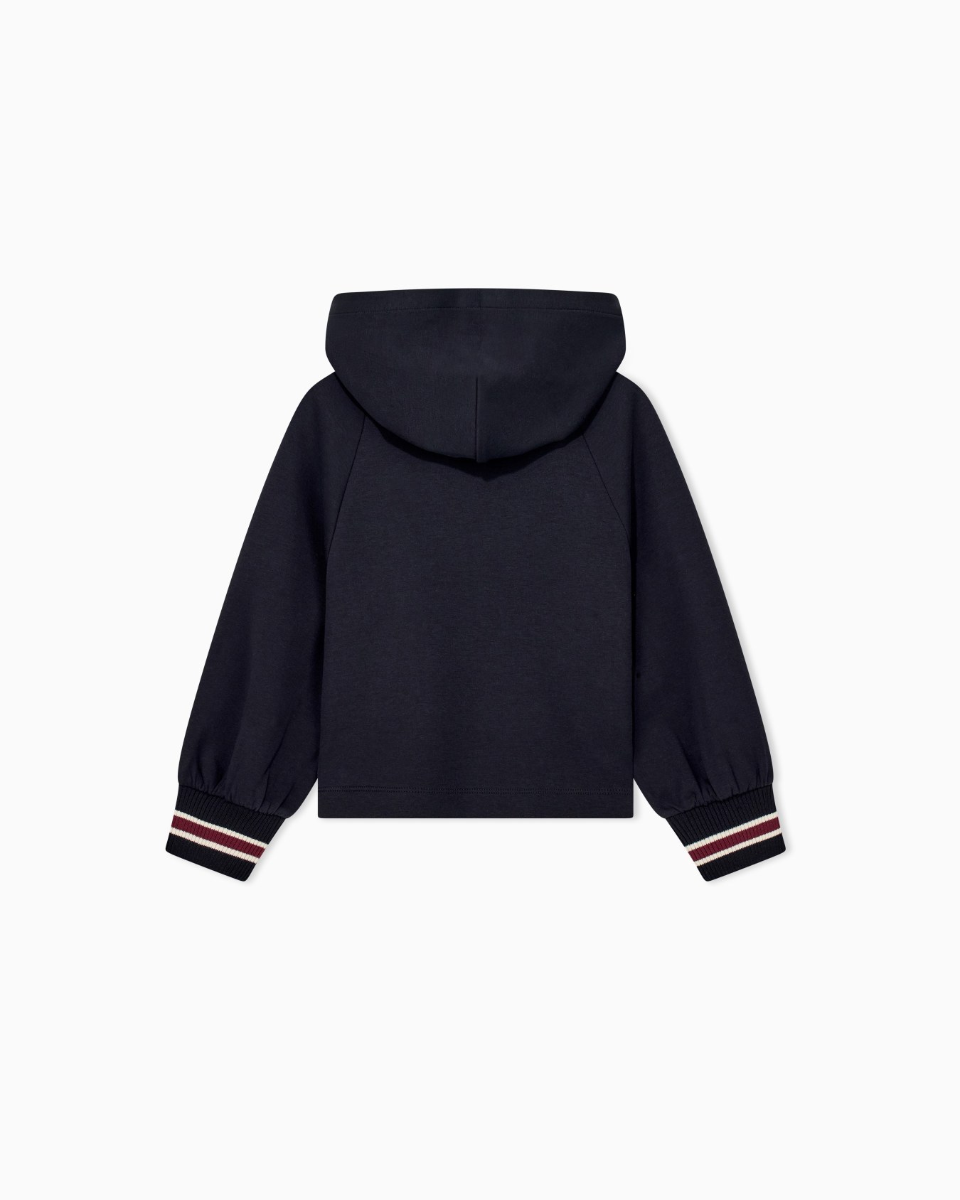 Double jersey hoodie with embroidered patch Slide 2