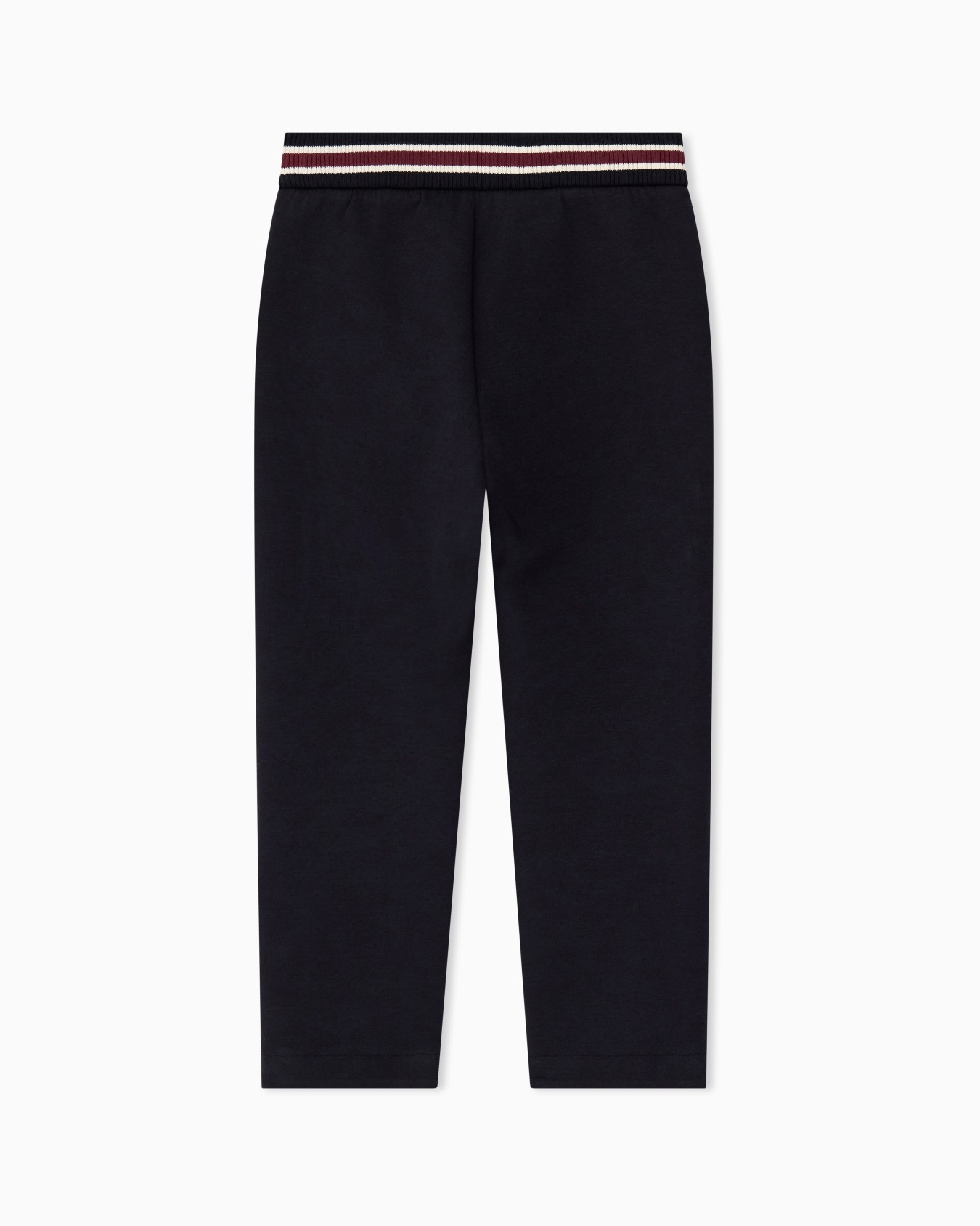 Double jersey trousers with a striped waistband and piping Slide 2