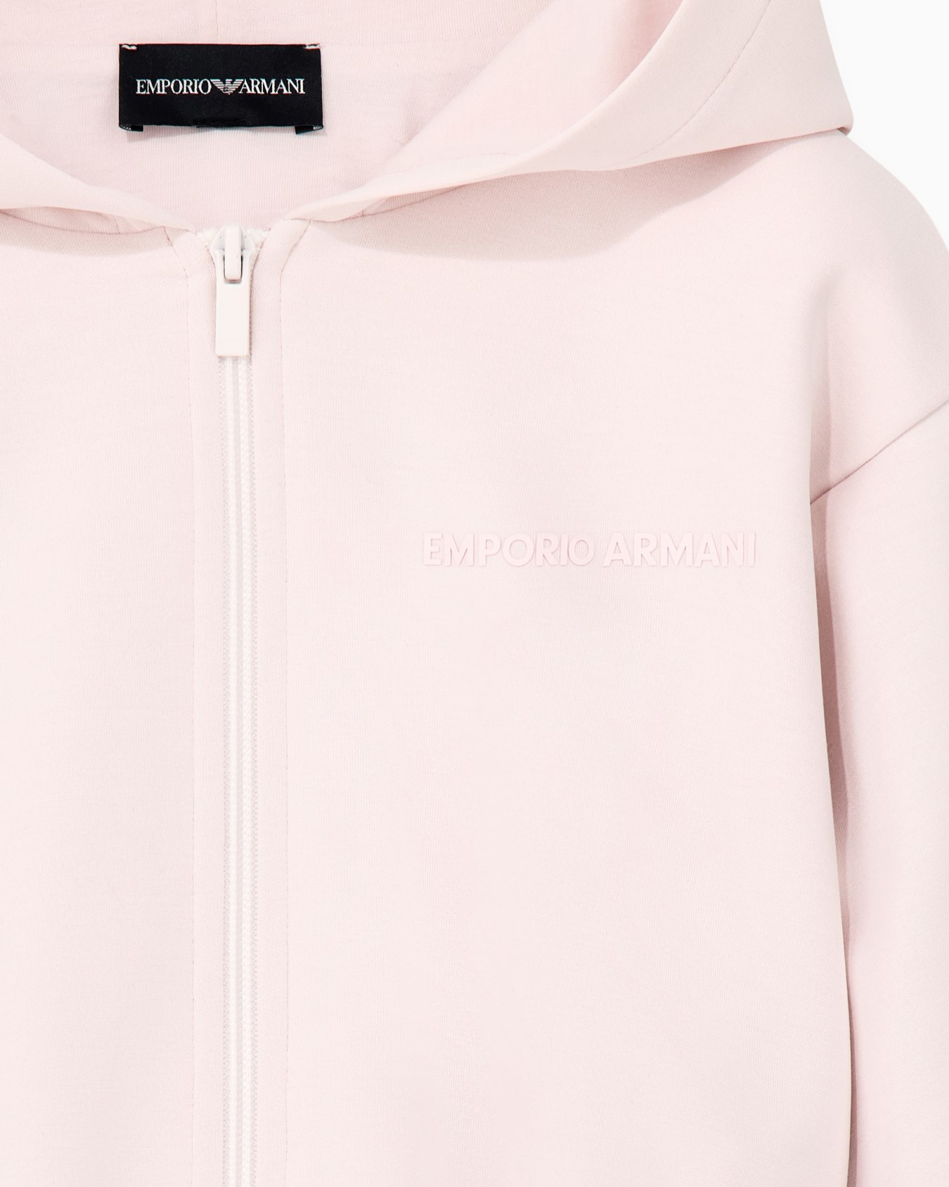 Jersey tracksuit with a full zip hoodie and wide-leg pants Slide 1