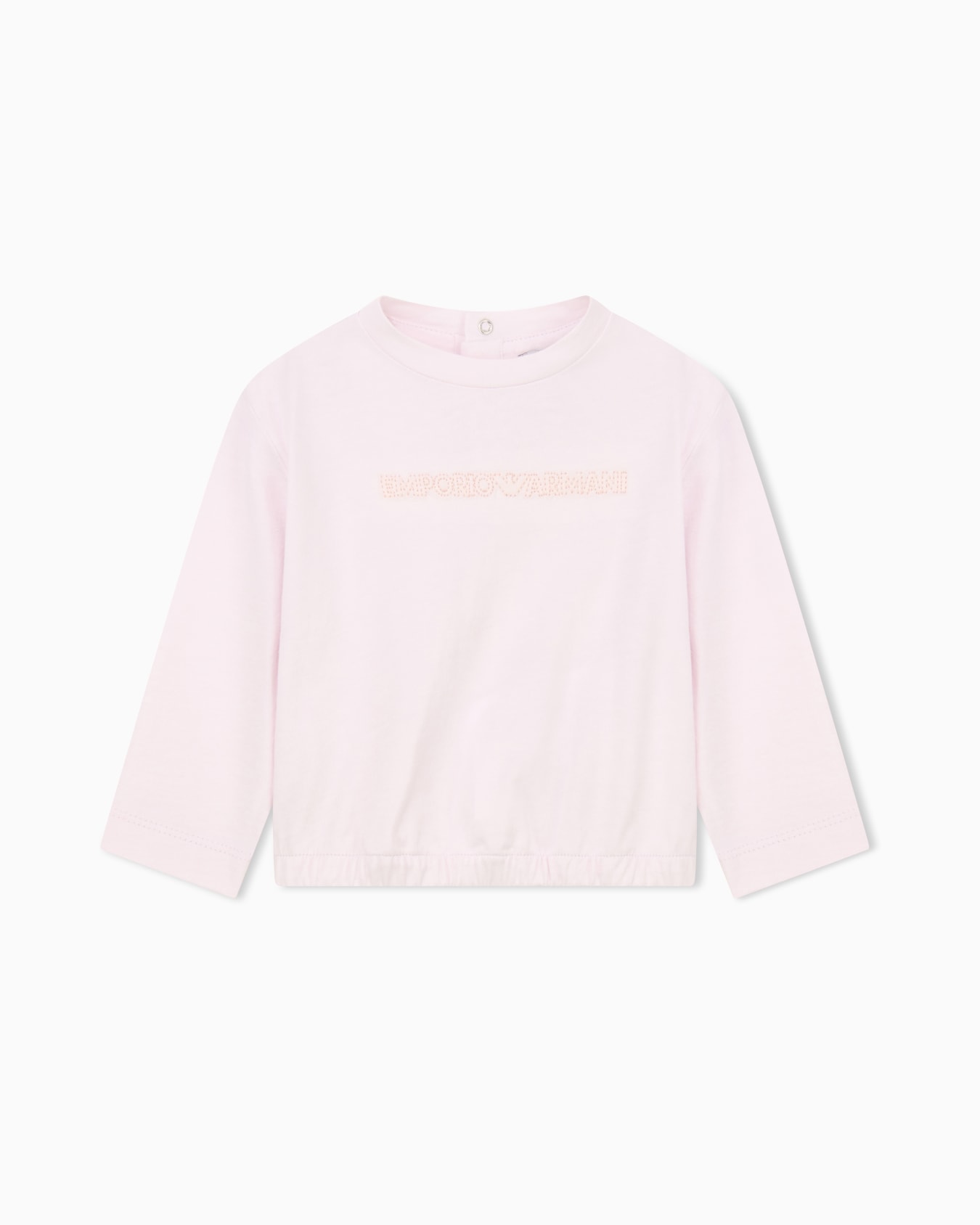 T-shirt in stretch jersey with embroidered logo Slide 0