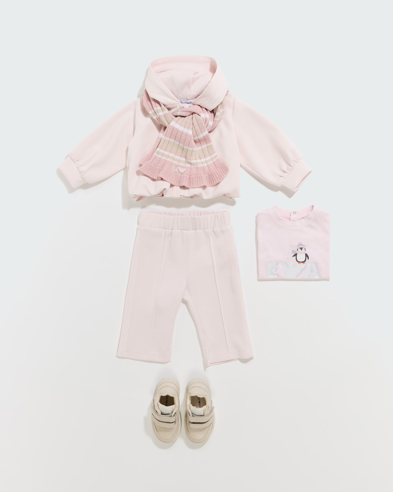 Baby cotton jersey T-shirt with a penguin graphic Slide 3