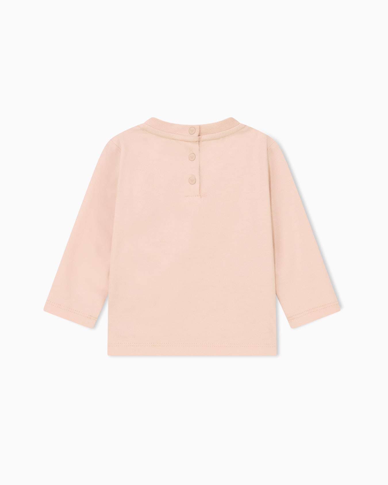 Long-sleeve cotton jersey T-shirt with a house illustration Slide 2