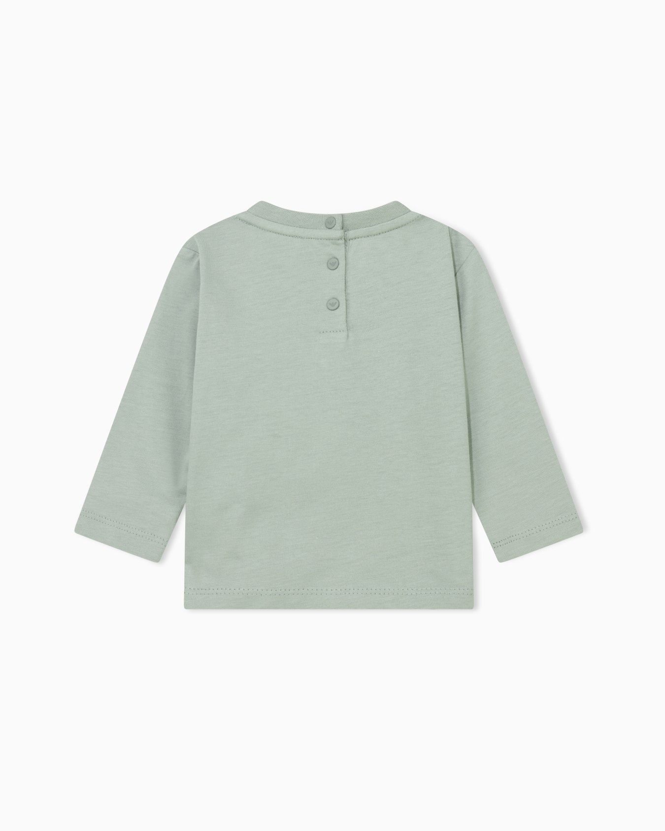 Long-sleeve cotton jersey T-shirt with a house illustration Slide 2