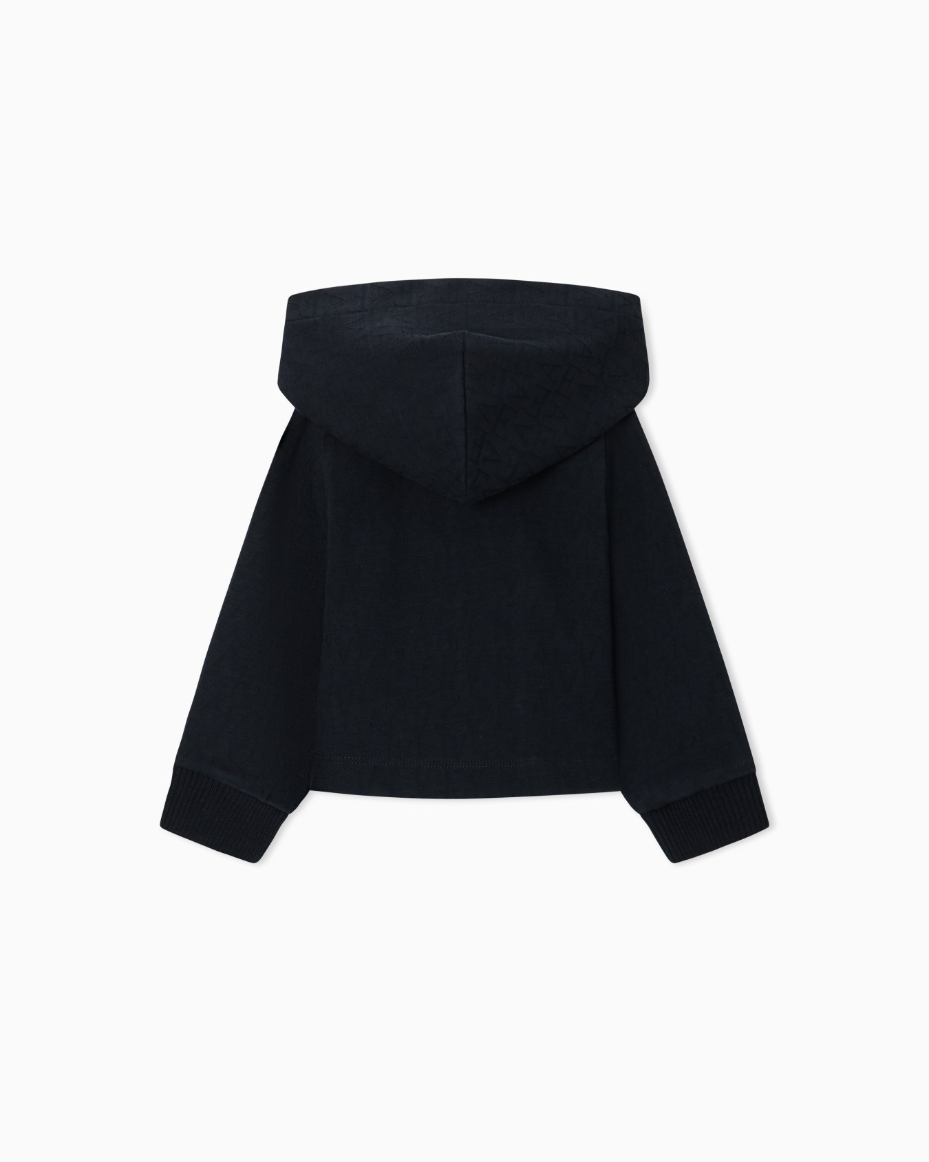 Kapuzenjacke aus Jacquard-Jersey mit Rüschen an den Ärmeln Folie 2