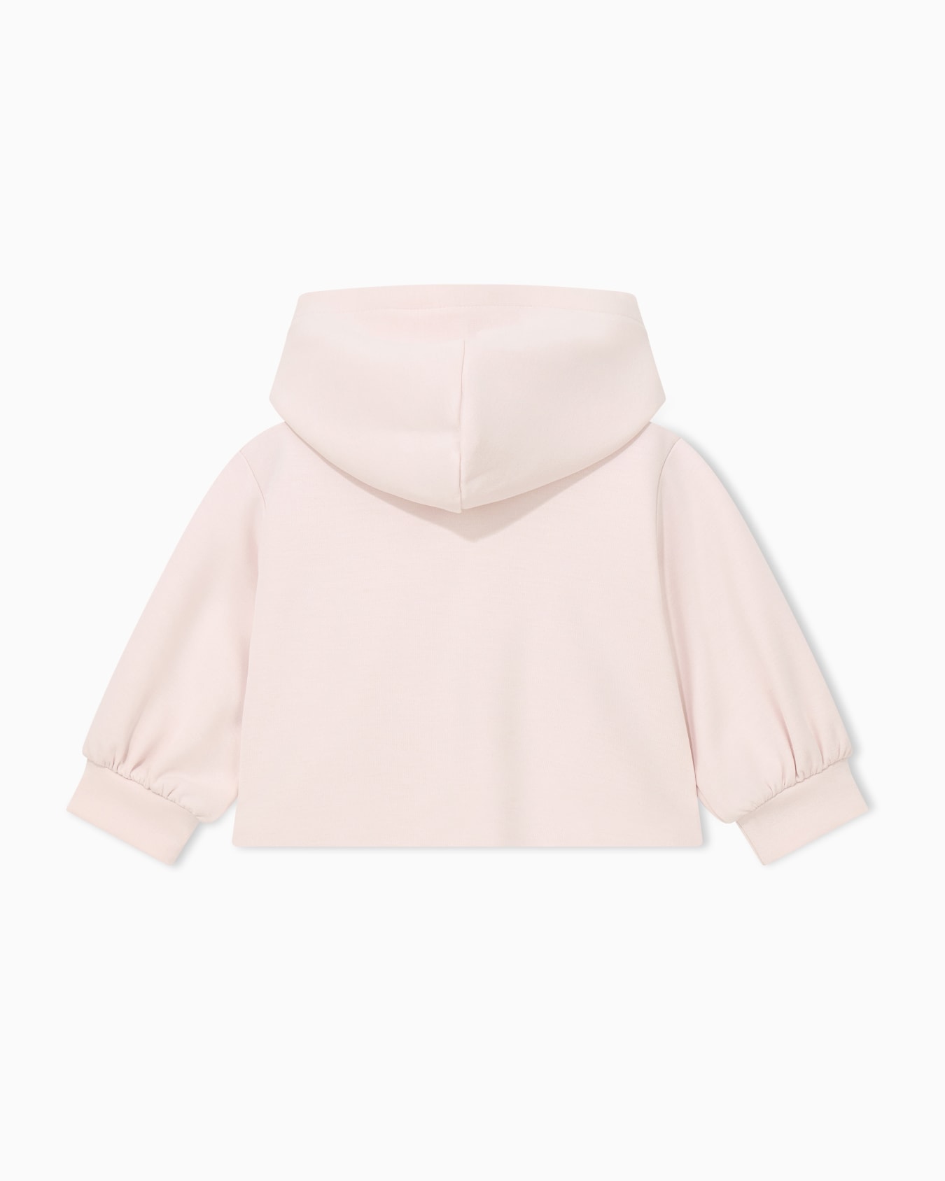Children's full zip jersey hoodie with an embossed logo Slide 2