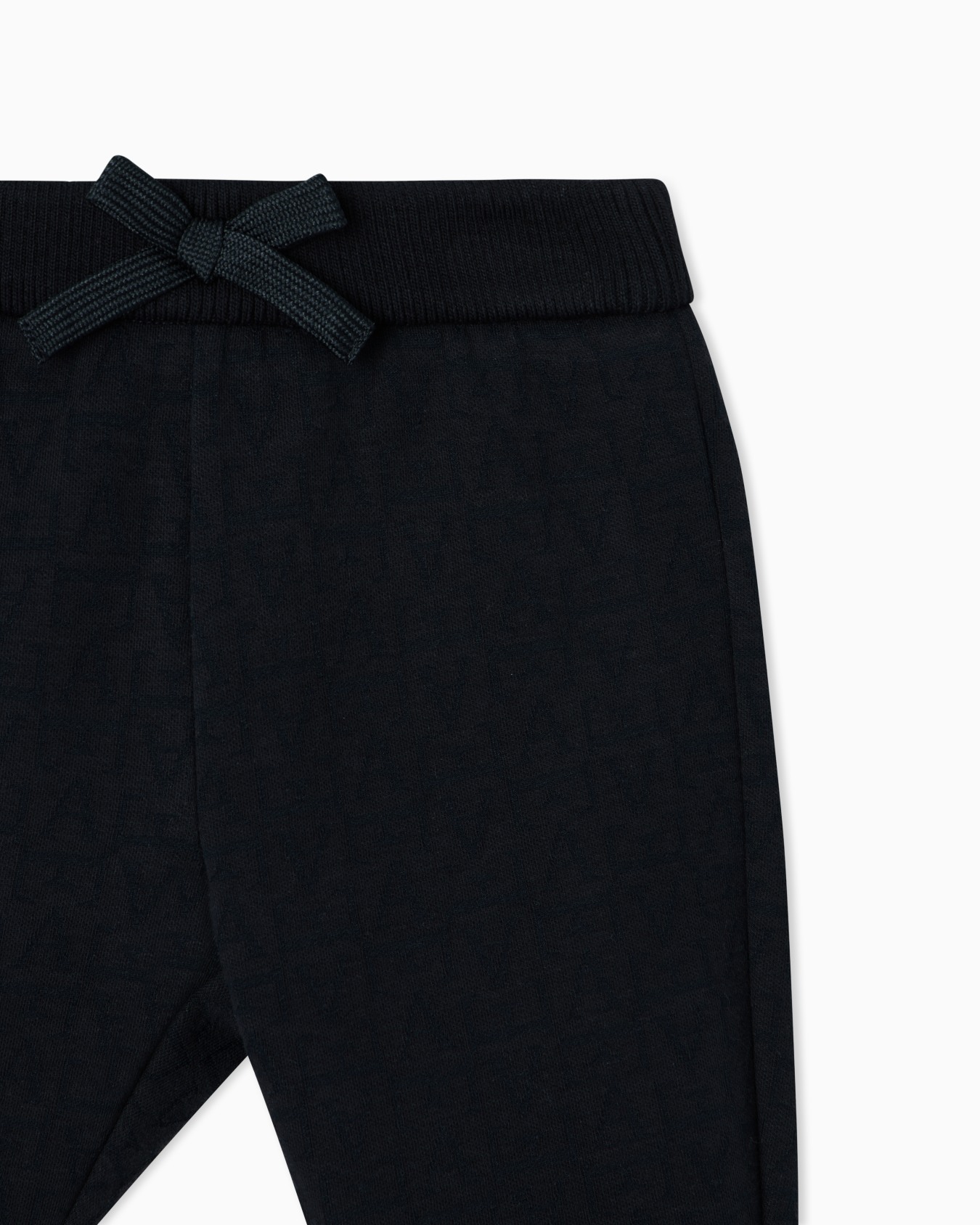 Trousers in jacquard double jersey with all-over monogram Slide 1