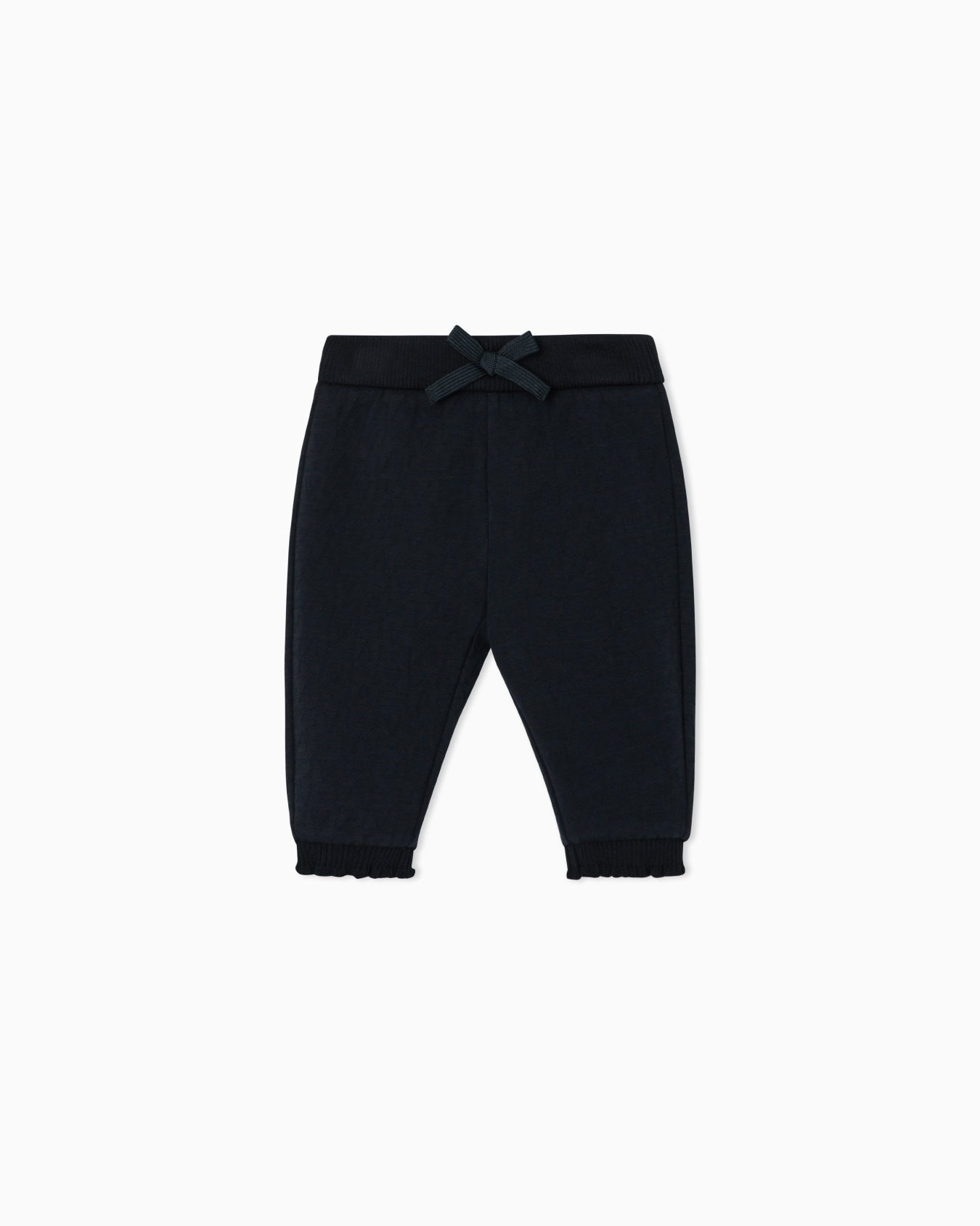 Trousers in jacquard double jersey with all-over monogram Slide 0