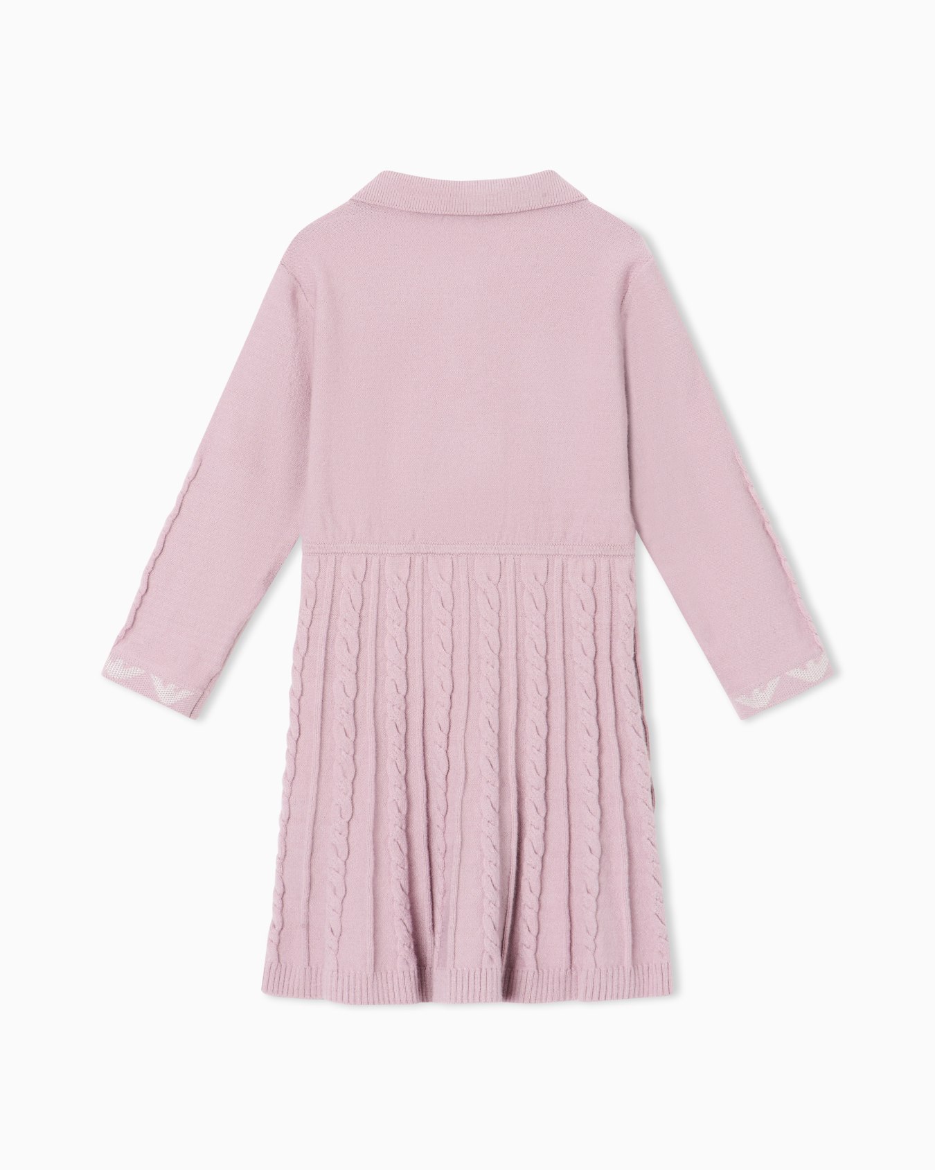 Vestido de punto de ochos con cuello y botones frontales Diapositiva 2