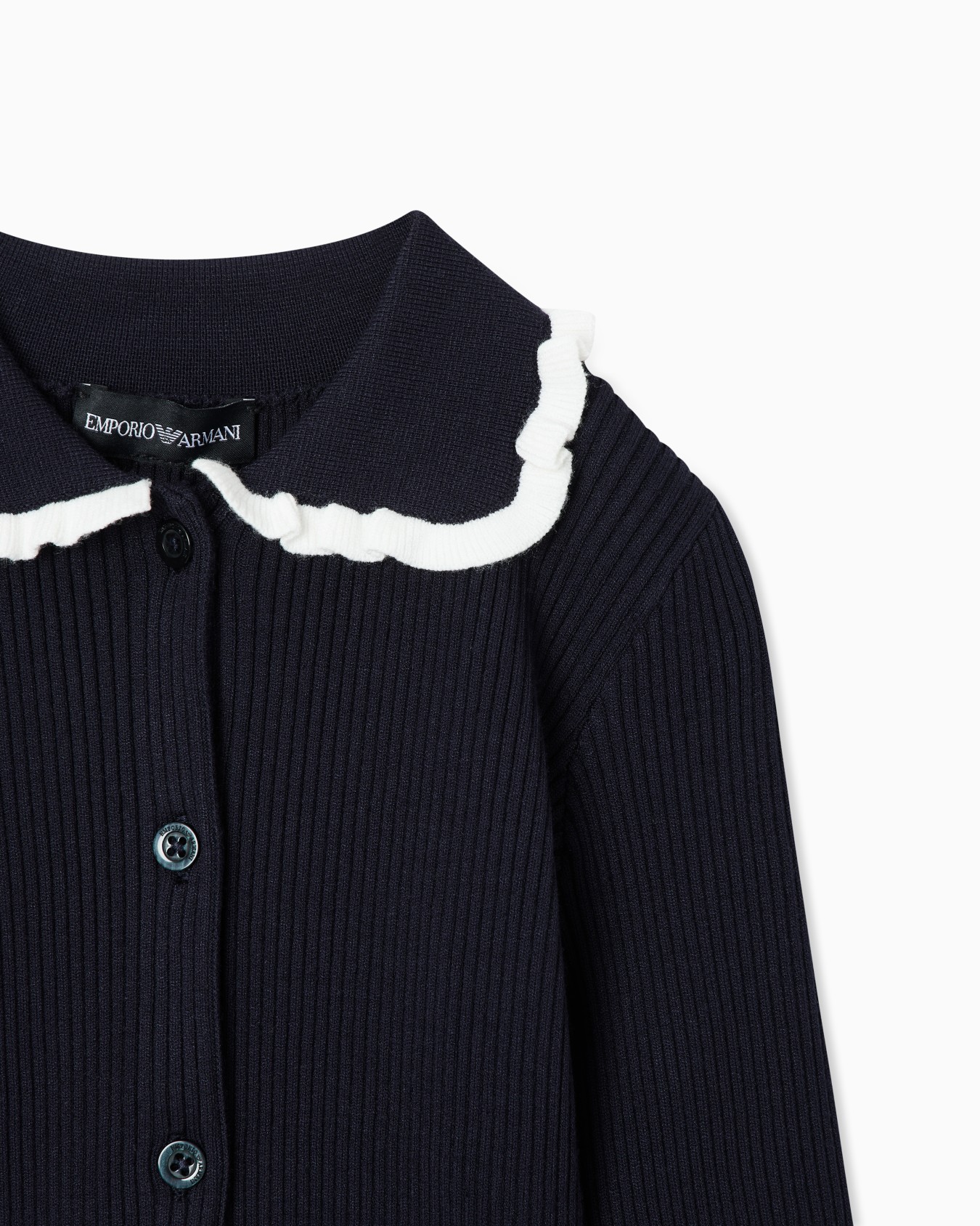 Cardigan in Rippenstrick Folie 1