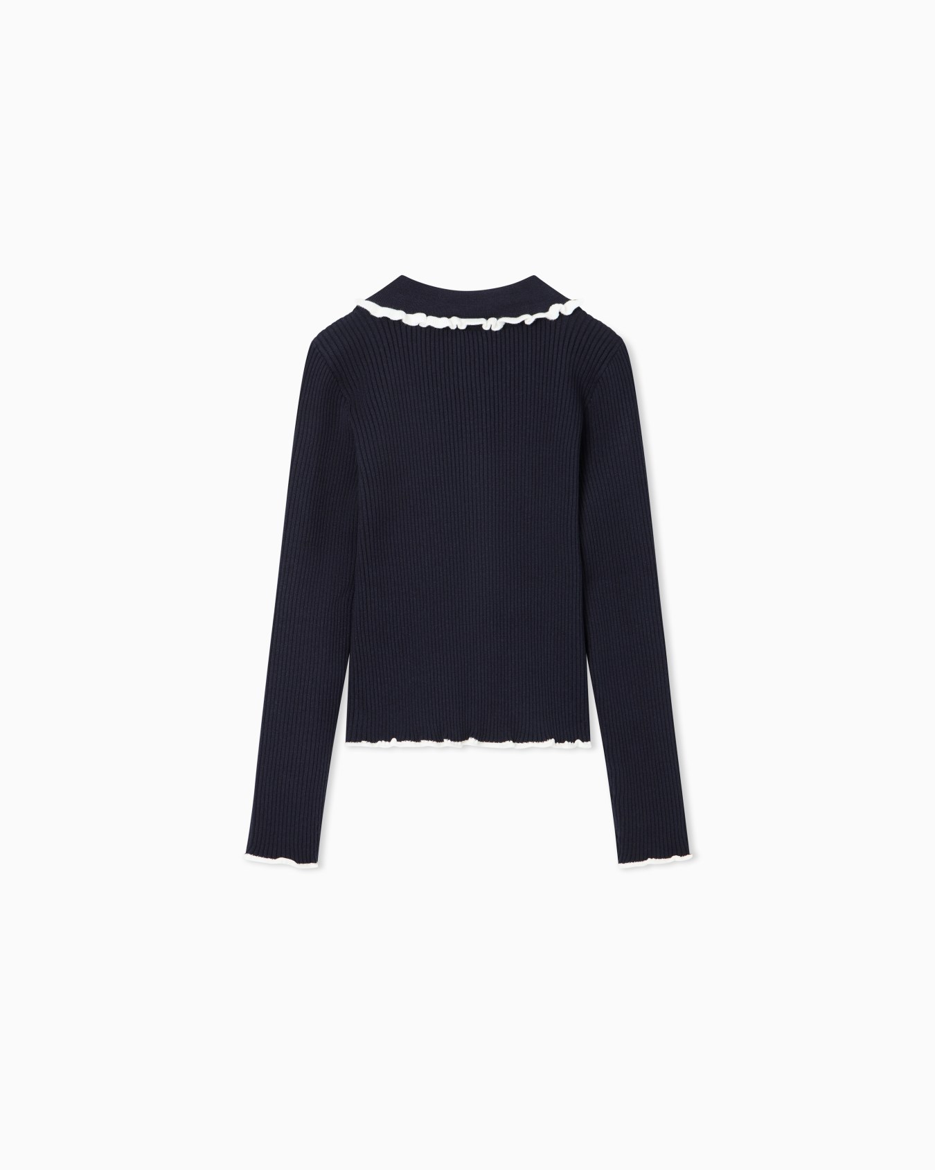 Cardigan in Rippenstrick Folie 2