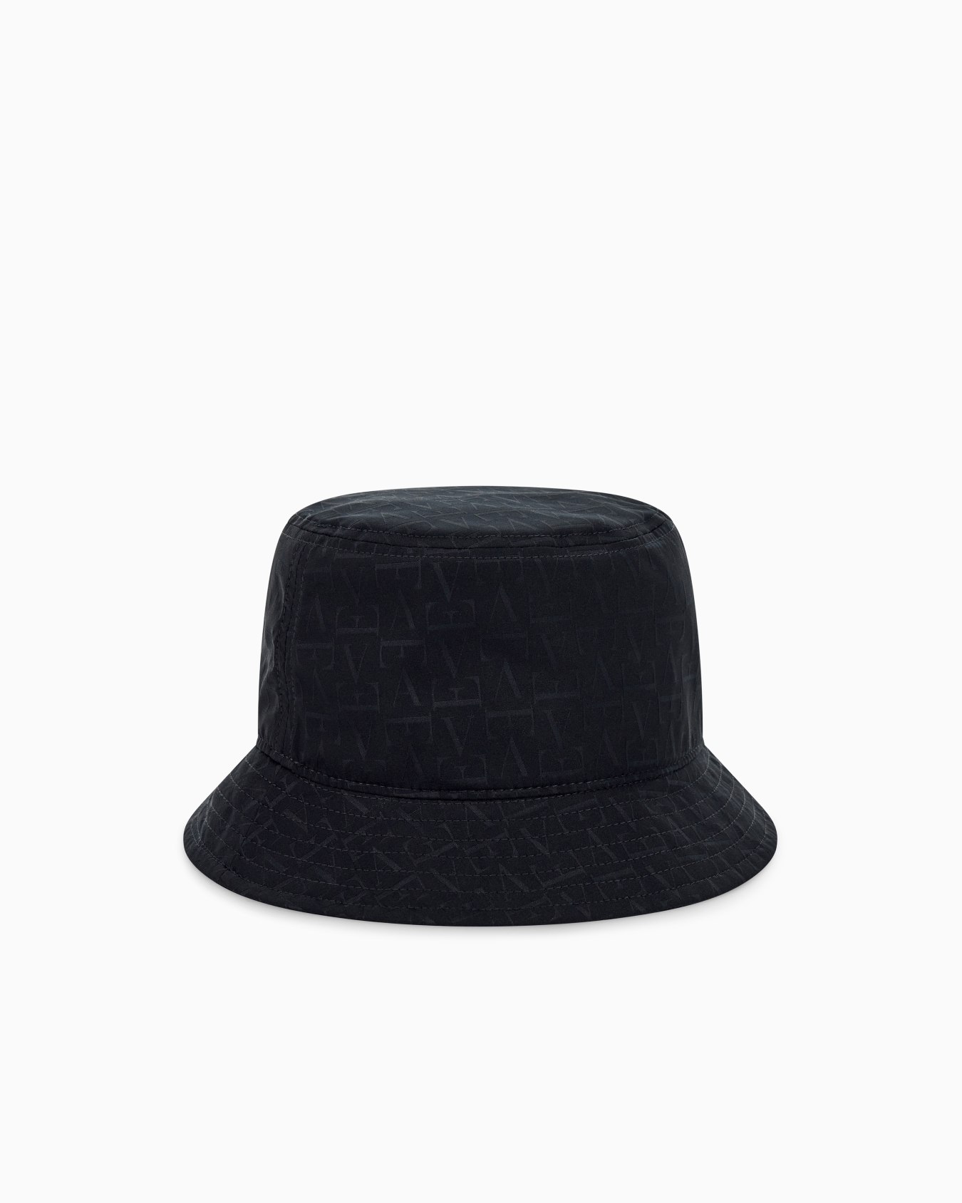 Jacquard bucket hat with a wide brim and monogram pattern Slide 0