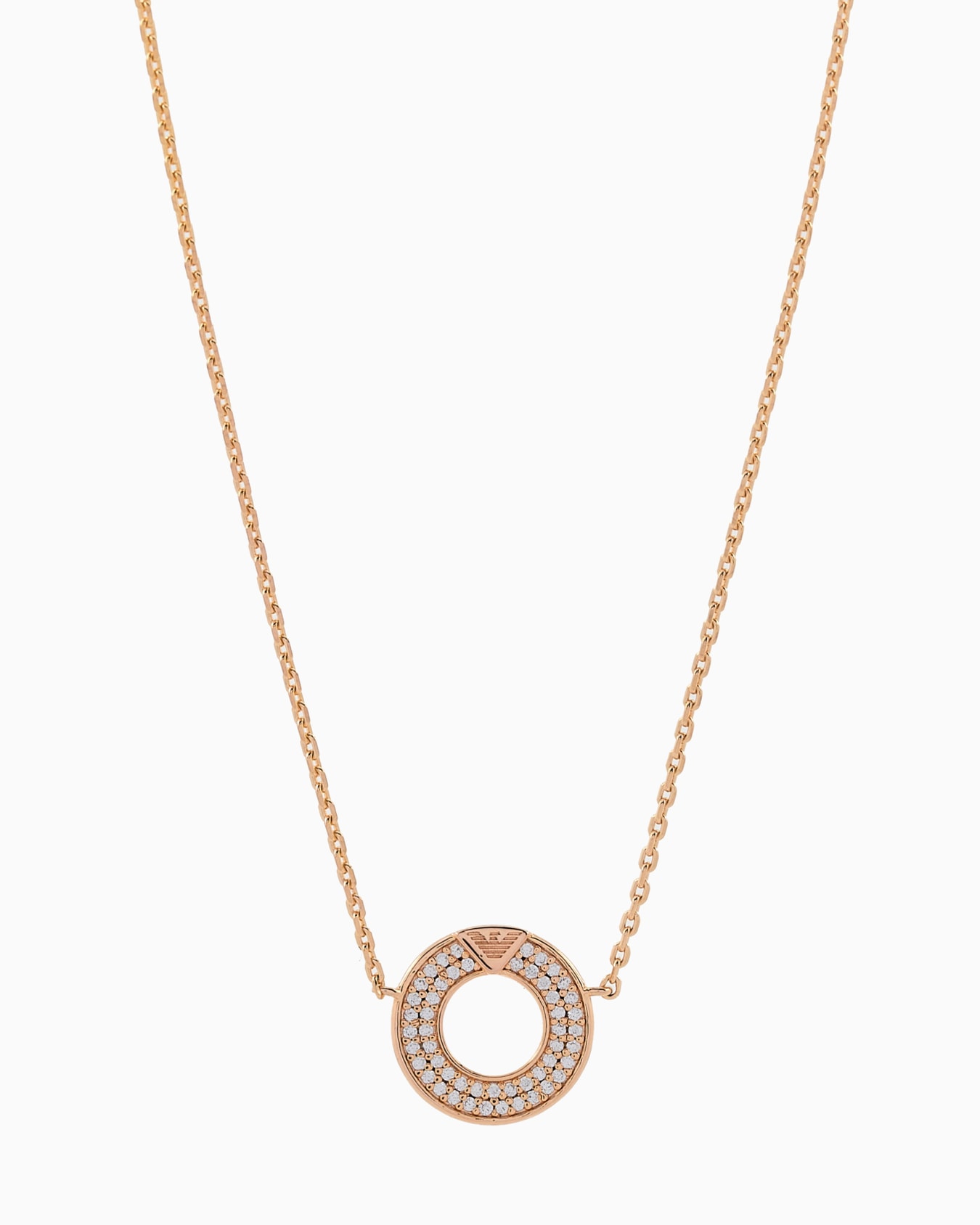  Rose Gold-Tone Sterling Silver Pendant Necklace Slide 0