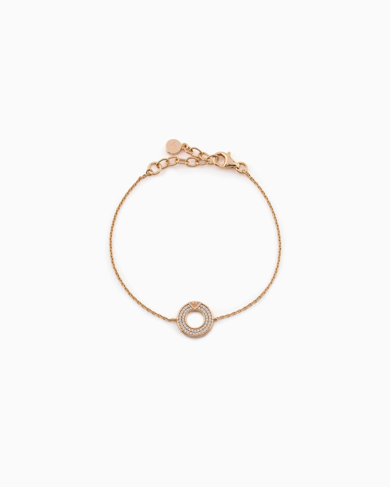  Rose Gold-Tone Sterling Silver Components Bracelet Slide 0