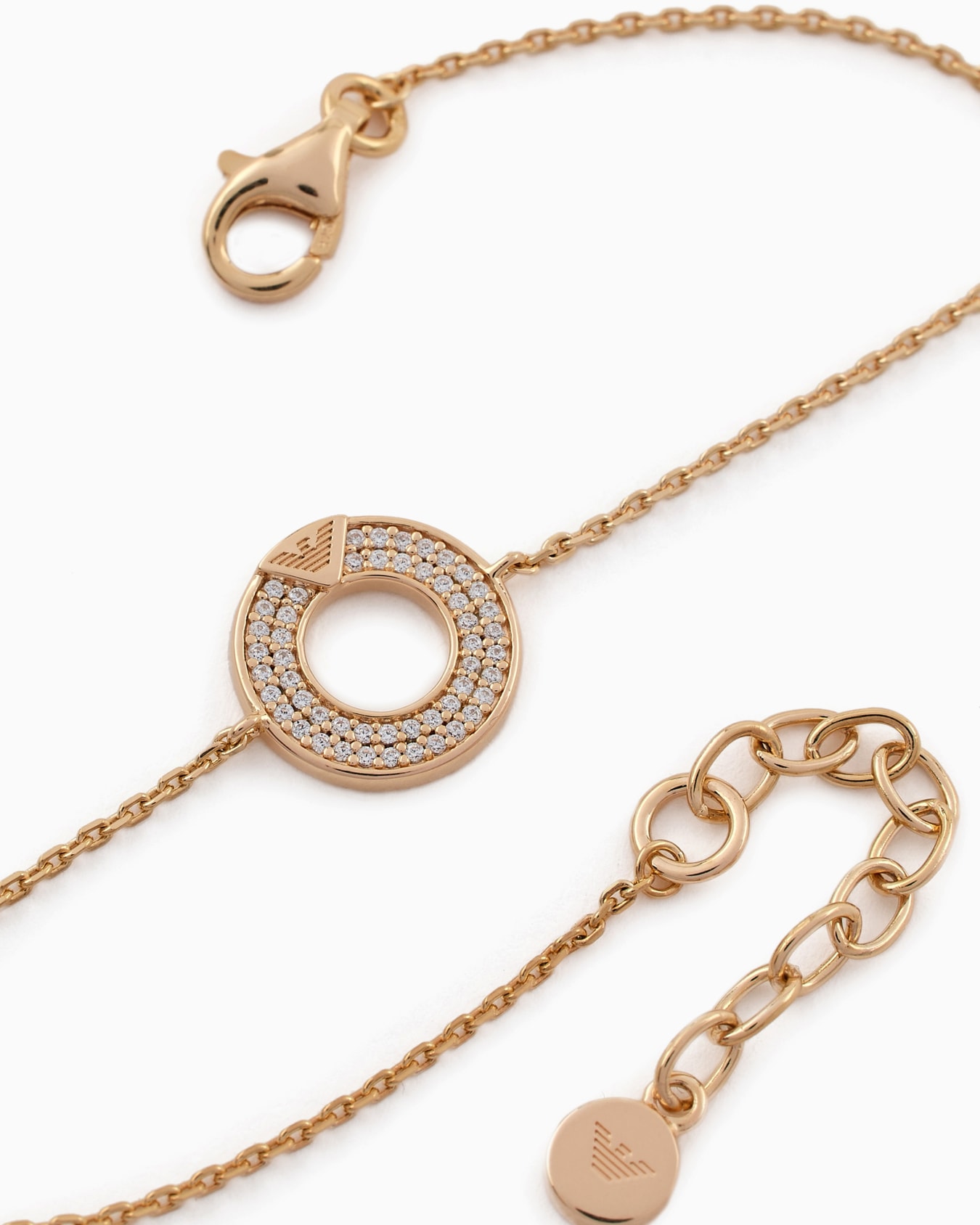  Rose Gold-Tone Sterling Silver Components Bracelet Slide 2