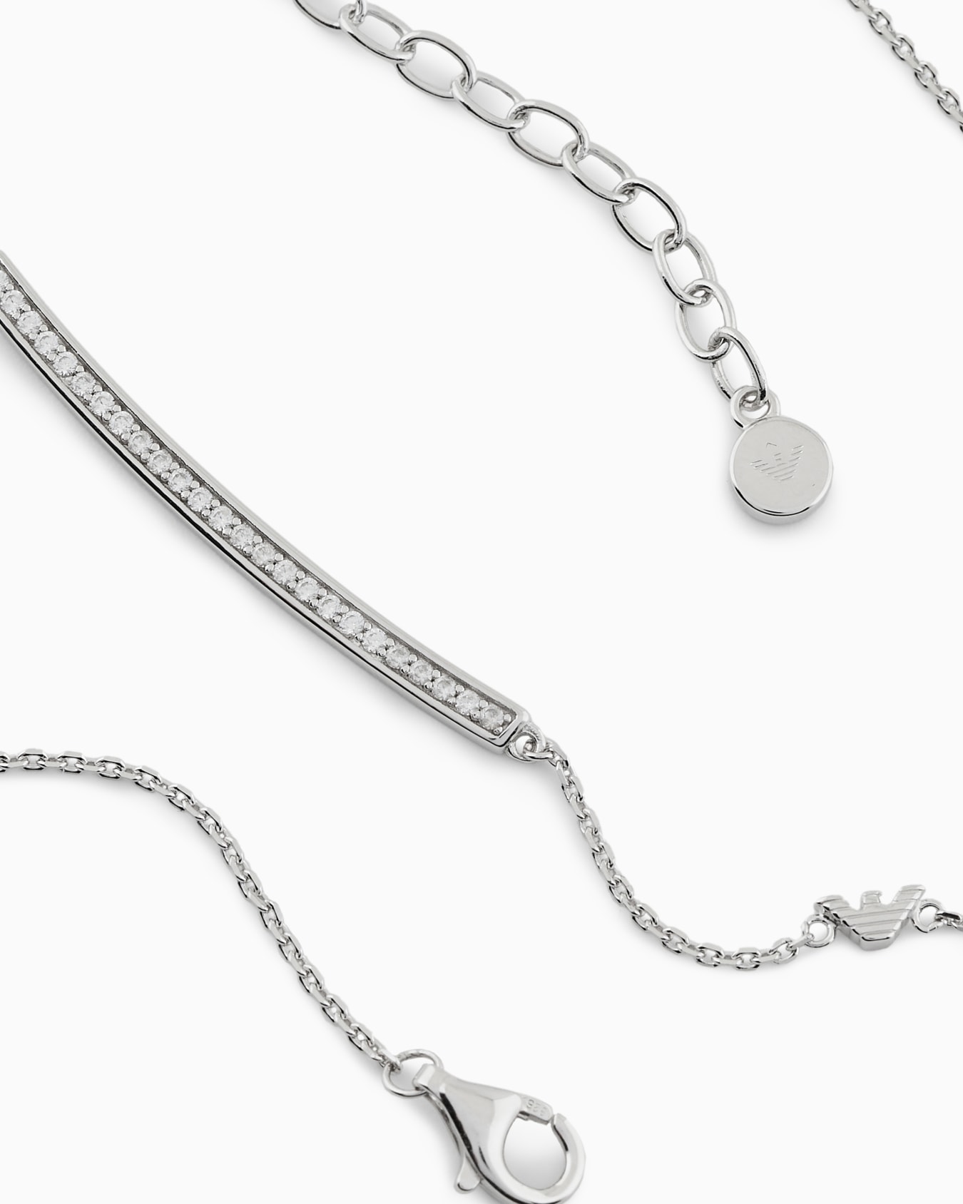 Sterling Silver ID Necklace Slide 2