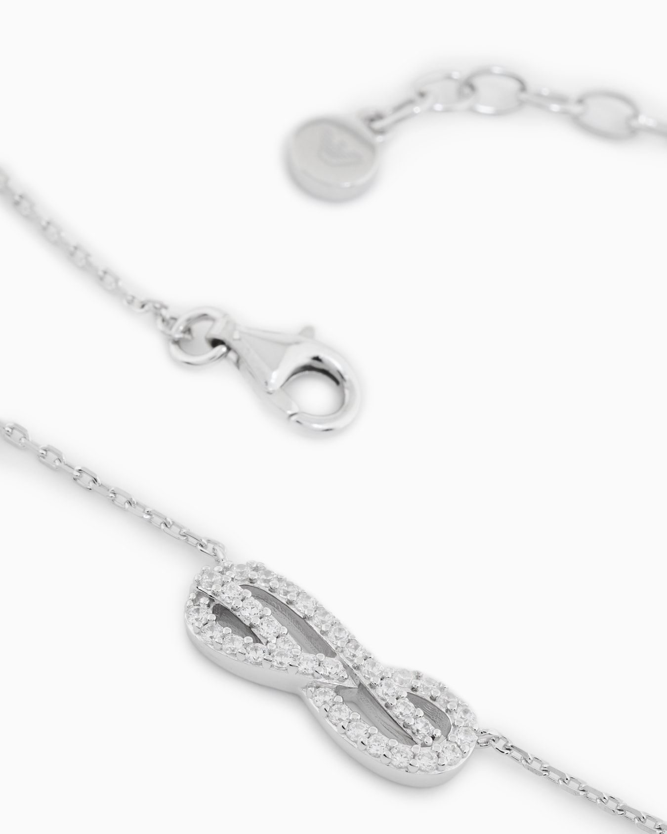 Sterling Silver Station Necklace Slide 2