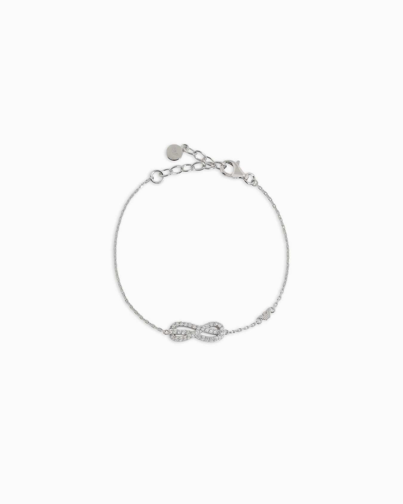 Sterling Silver Station Bracelet Slide 0