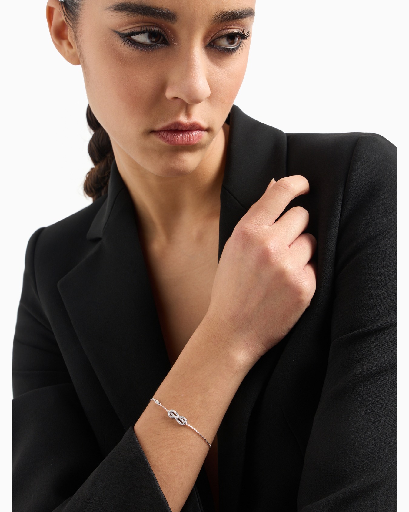 Sterling Silver Station Bracelet Slide 3