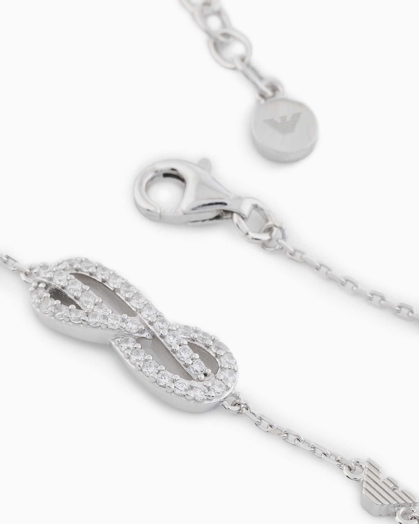 Sterling Silver Station Bracelet Slide 2