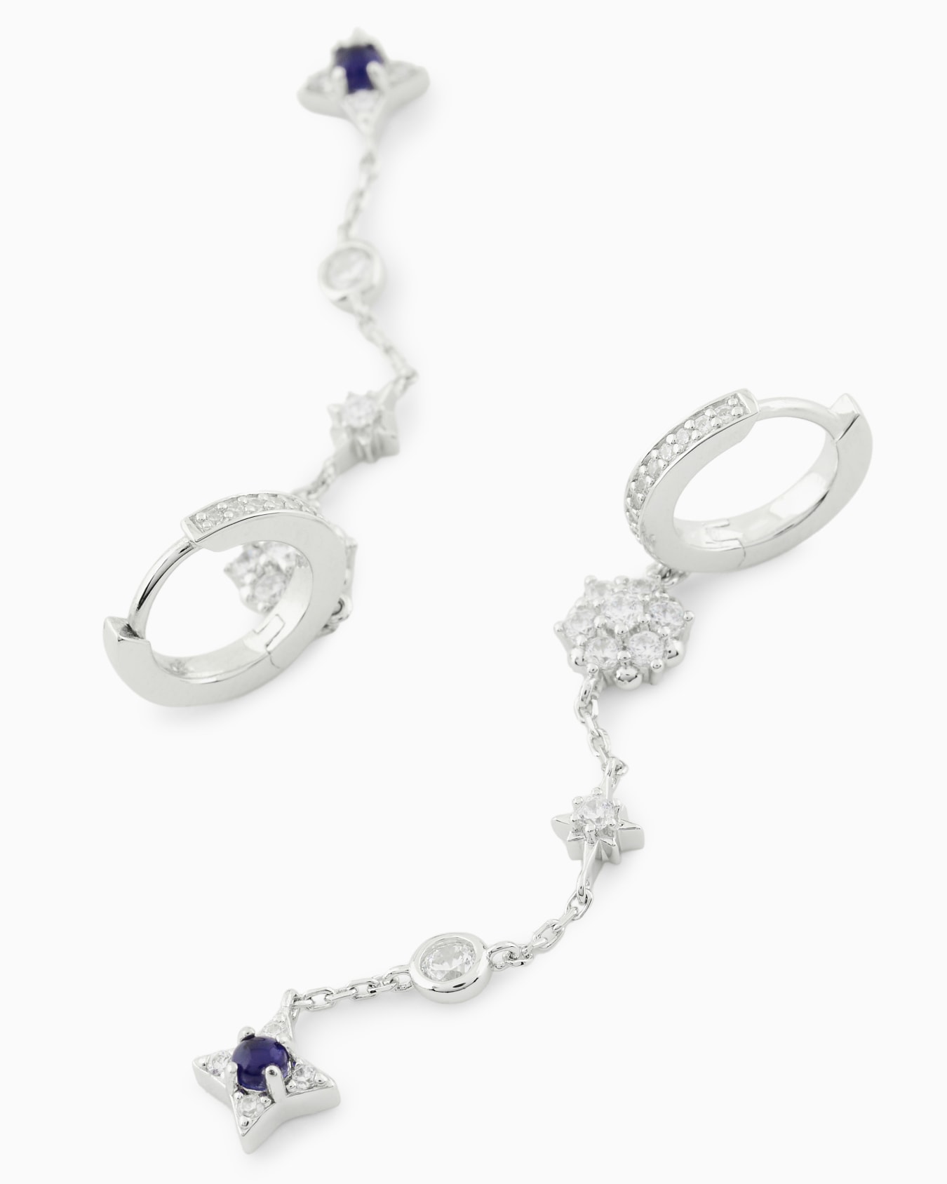 Boucles d’oreilles pendantes en argent sterling Diapositive 2