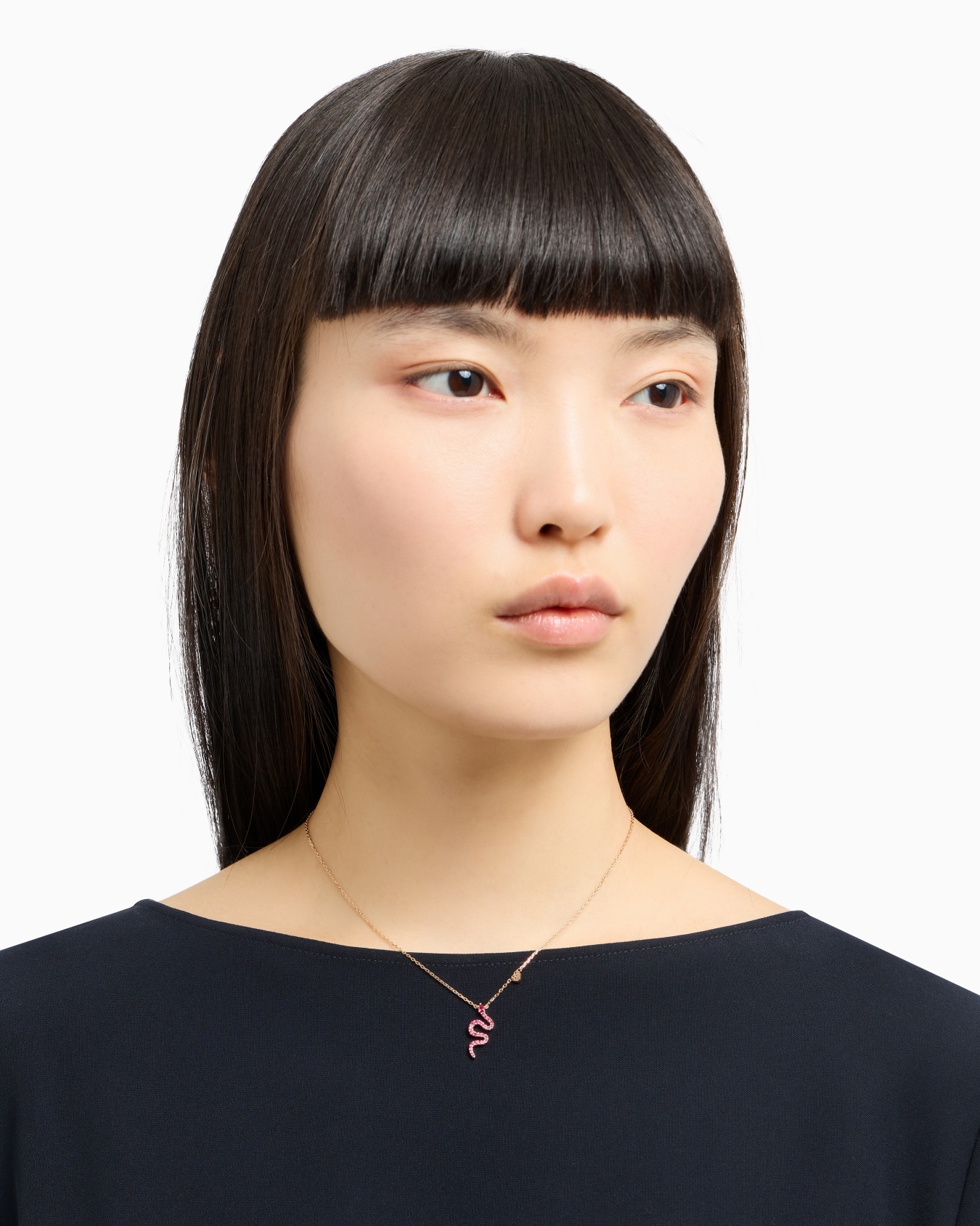  Collier pendentif en argent sterling plaqué or rose 14 ct Diapositive 1