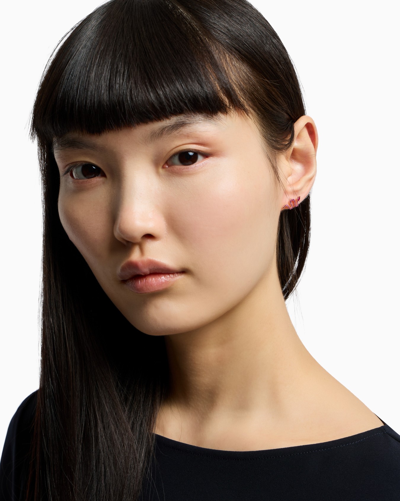  14K Rose Gold-Plated Sterling Silver Stud Earrings Slide 1
