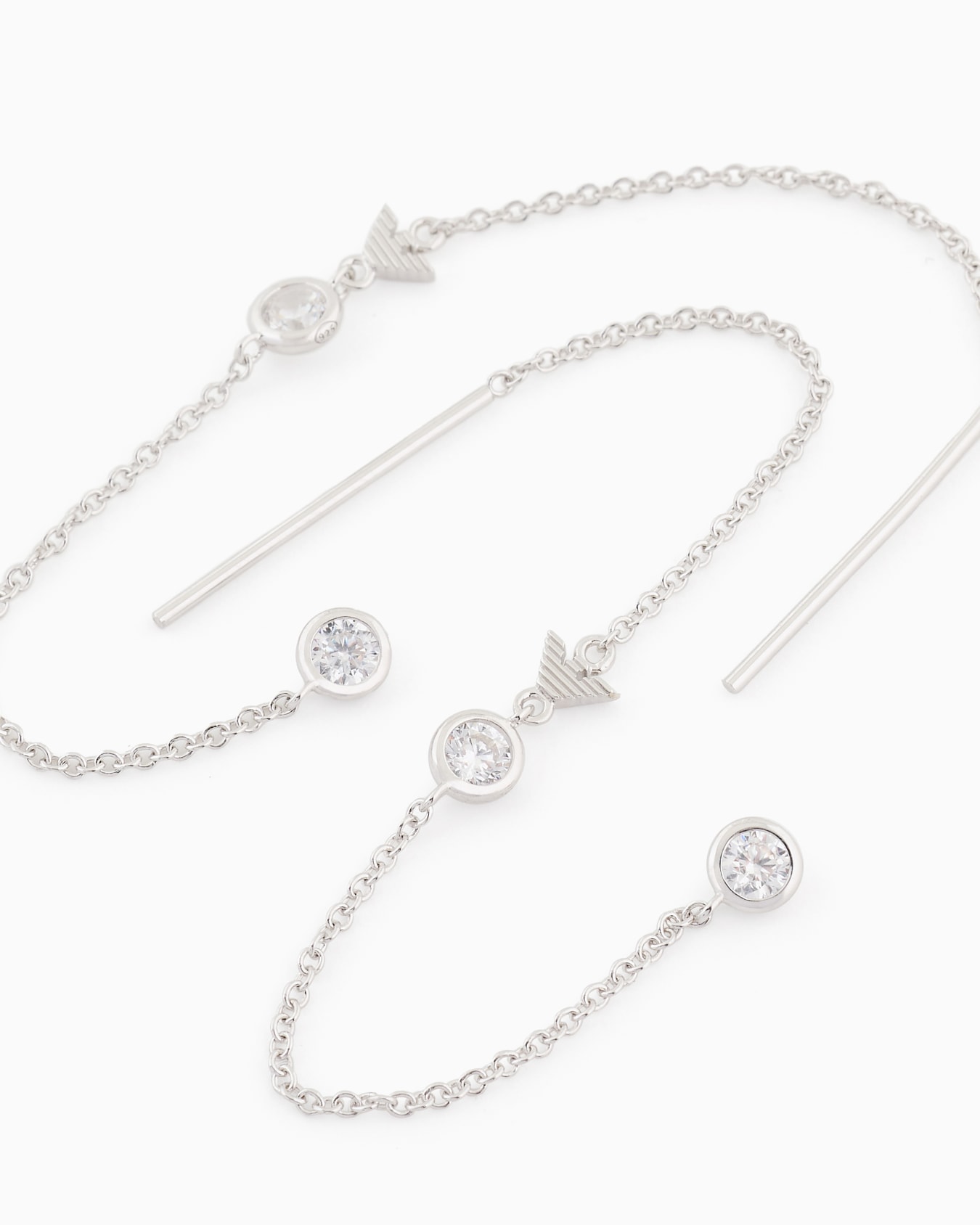  Sterling Silver Drop Earrings Slide 2