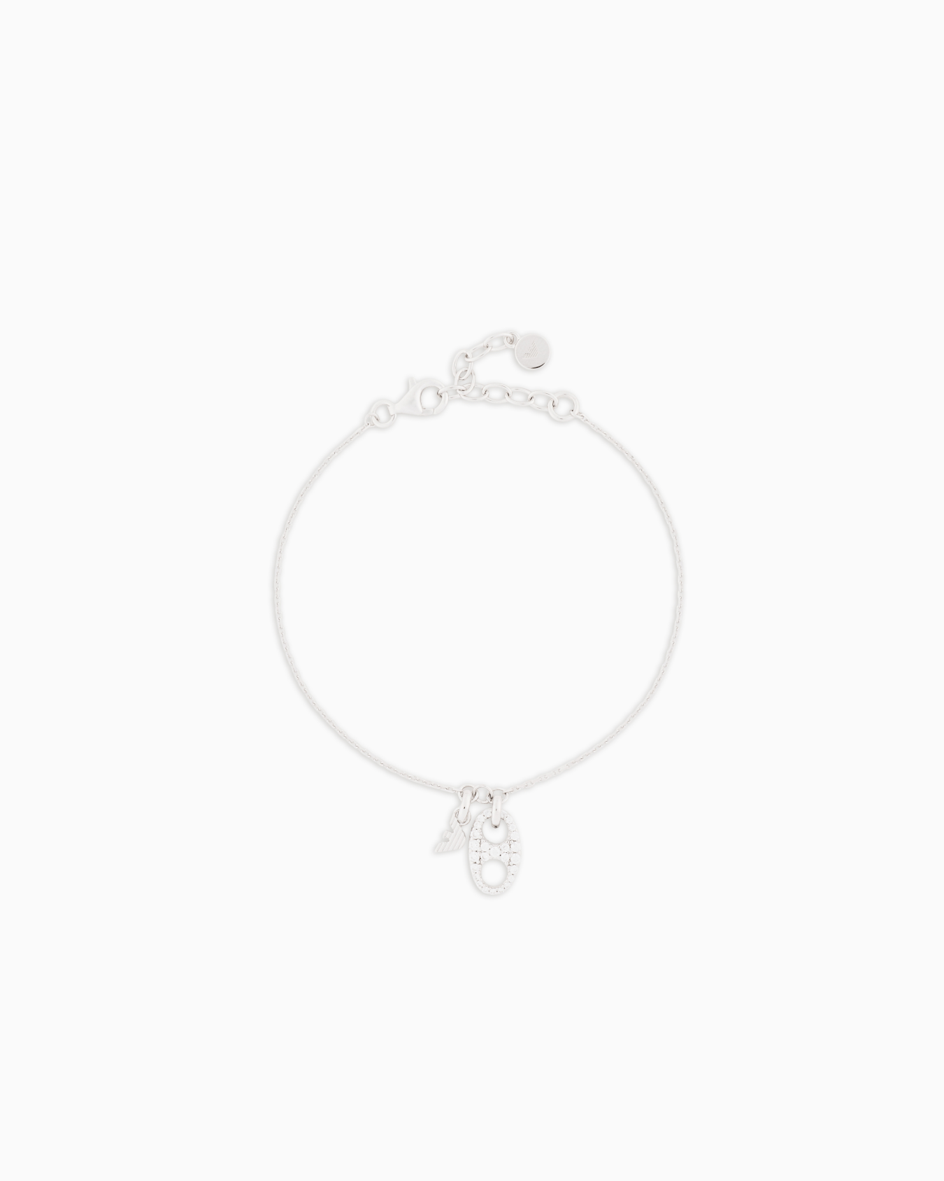 Pulsera con colgante de plata de ley Diapositiva 0