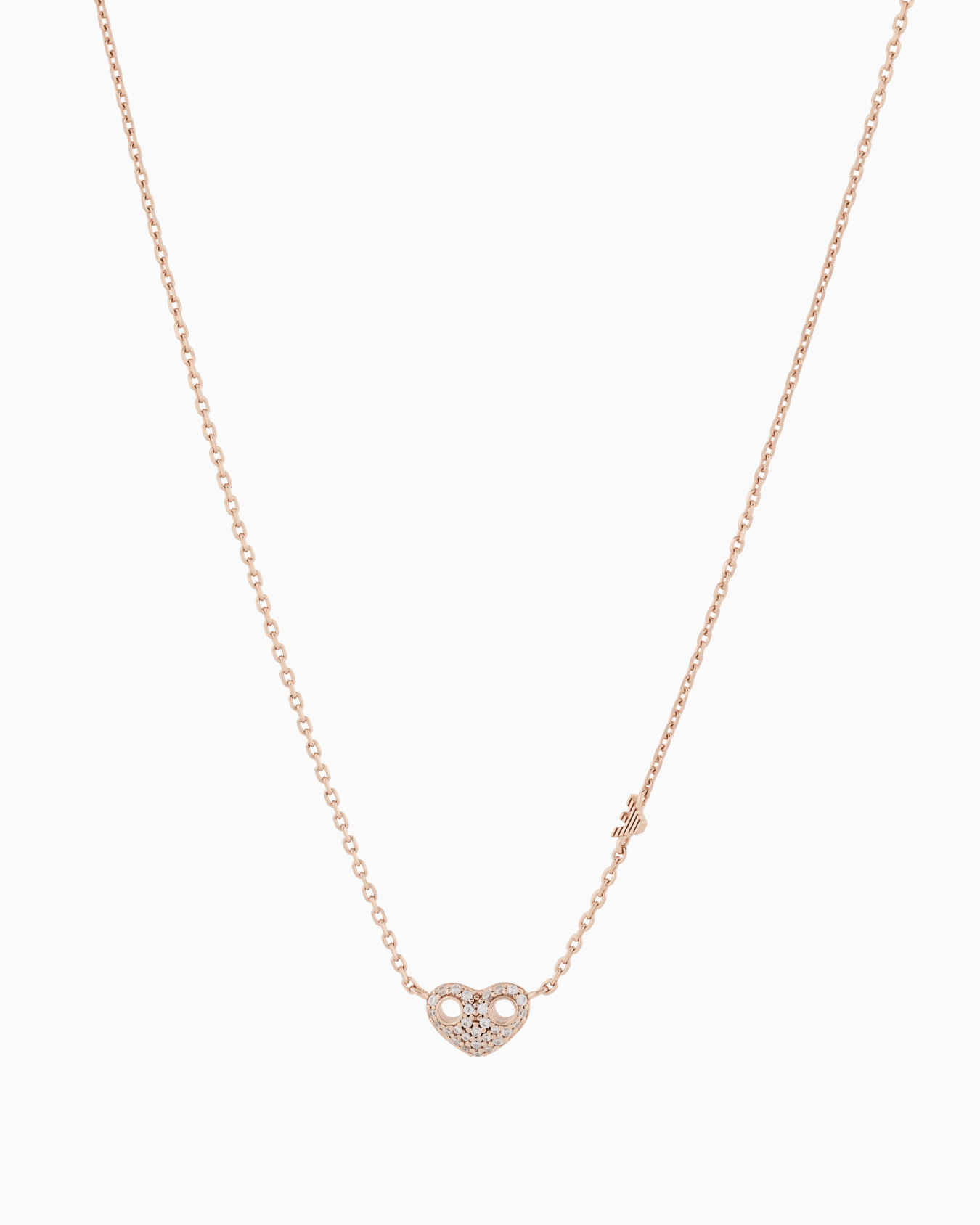 ネックレス スターリングシルバー ローズゴールドトーン スライドする 0