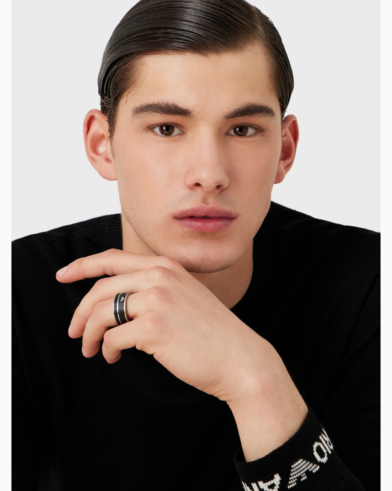 Bague en acier inoxydable pour homme Slide 2