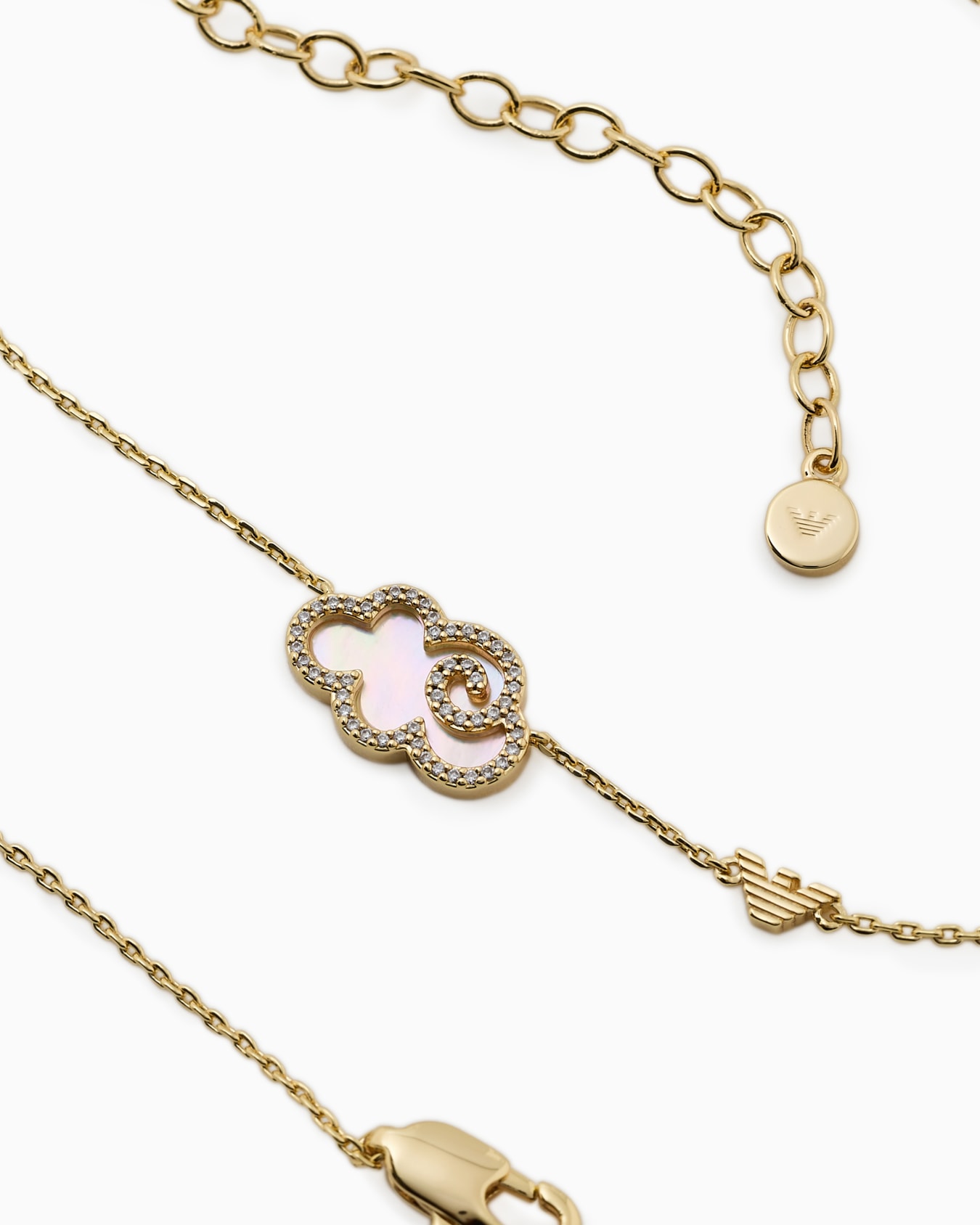 Gold-Tone Brass Pendant Necklace Slide 2