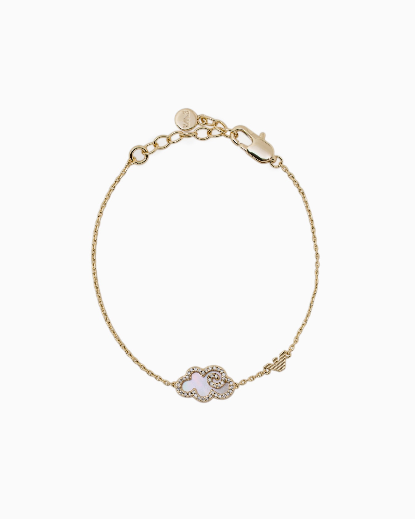  Bracelet à composants en laiton doré Diapositive 0