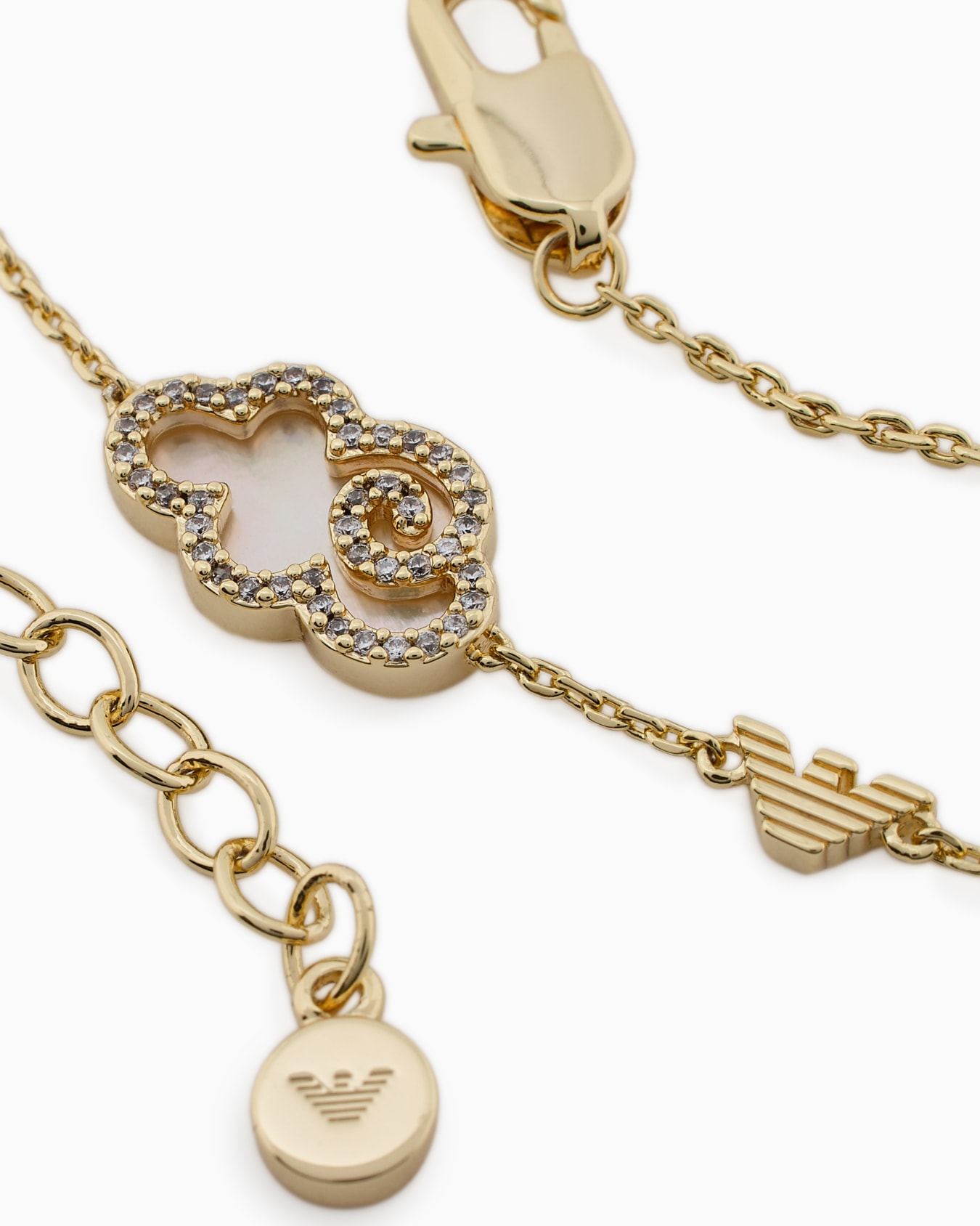  Bracelet à composants en laiton doré Diapositive 2