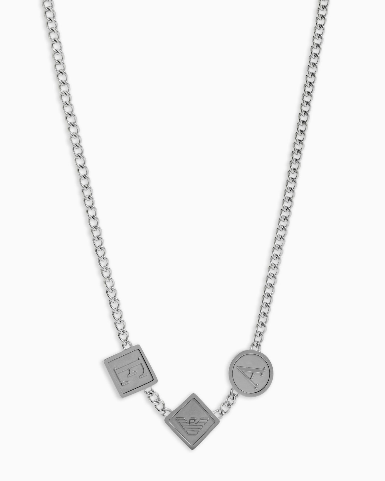 Stainless Steel Station Necklace Slide 0