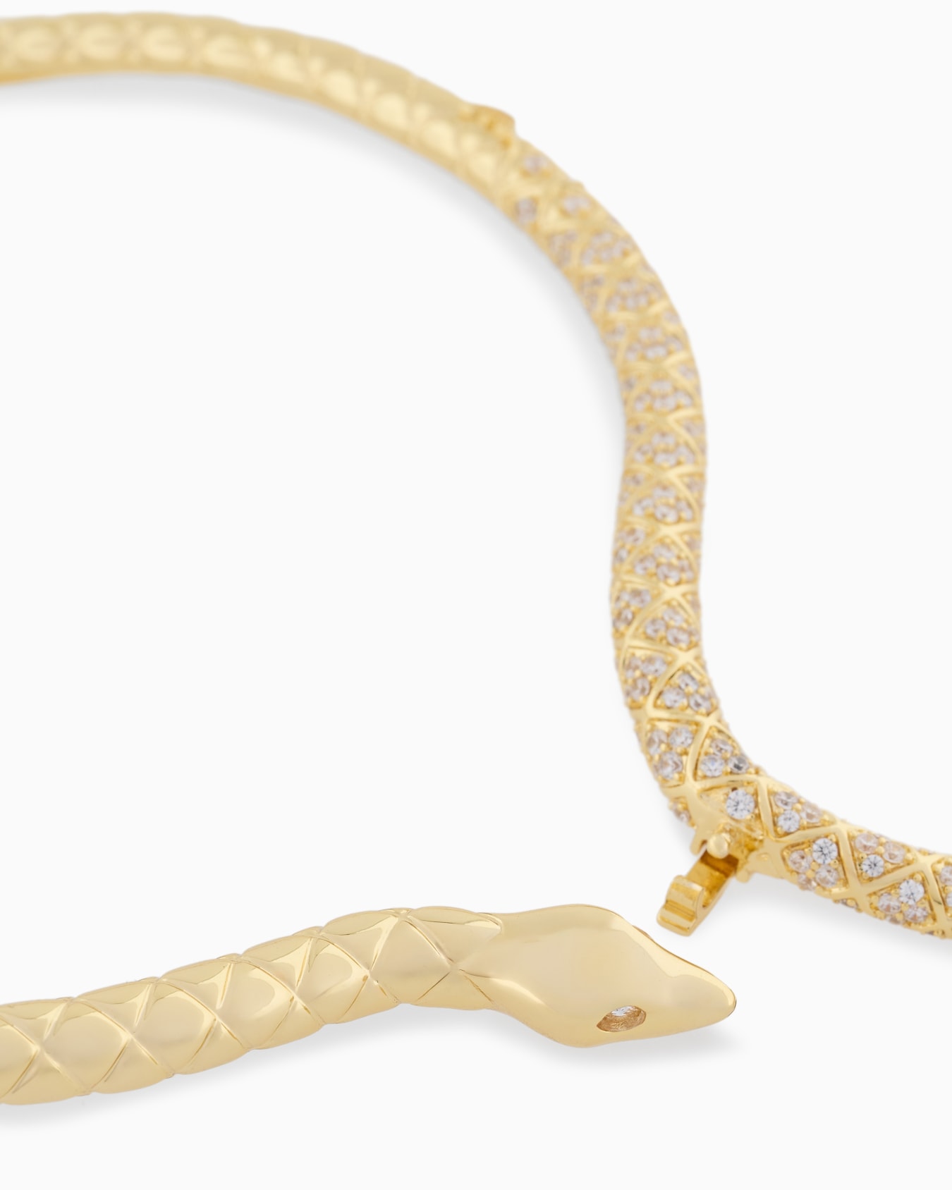 Collier avec collerette en laiton couleur or Diapositive 3