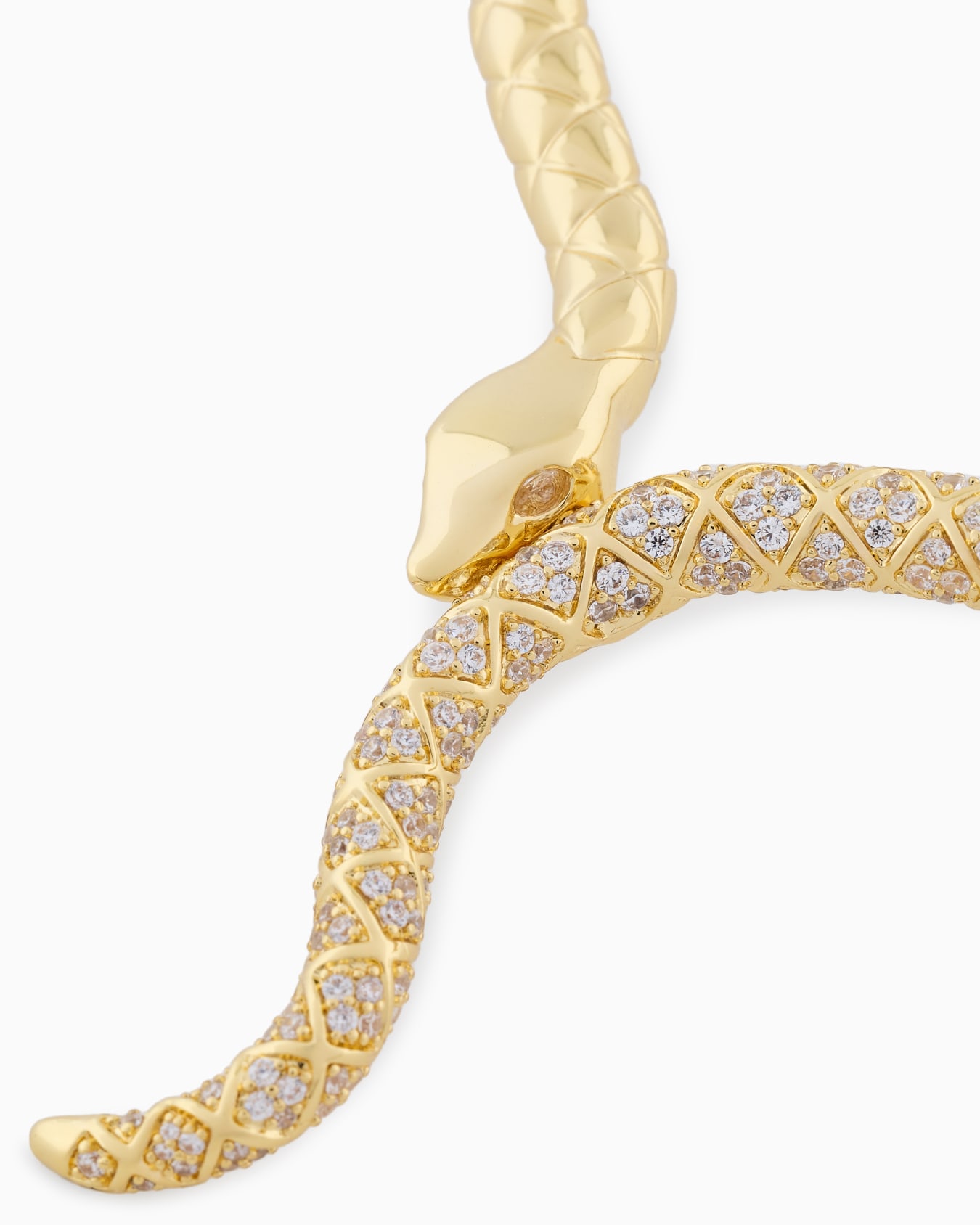 Collier avec collerette en laiton couleur or Diapositive 2